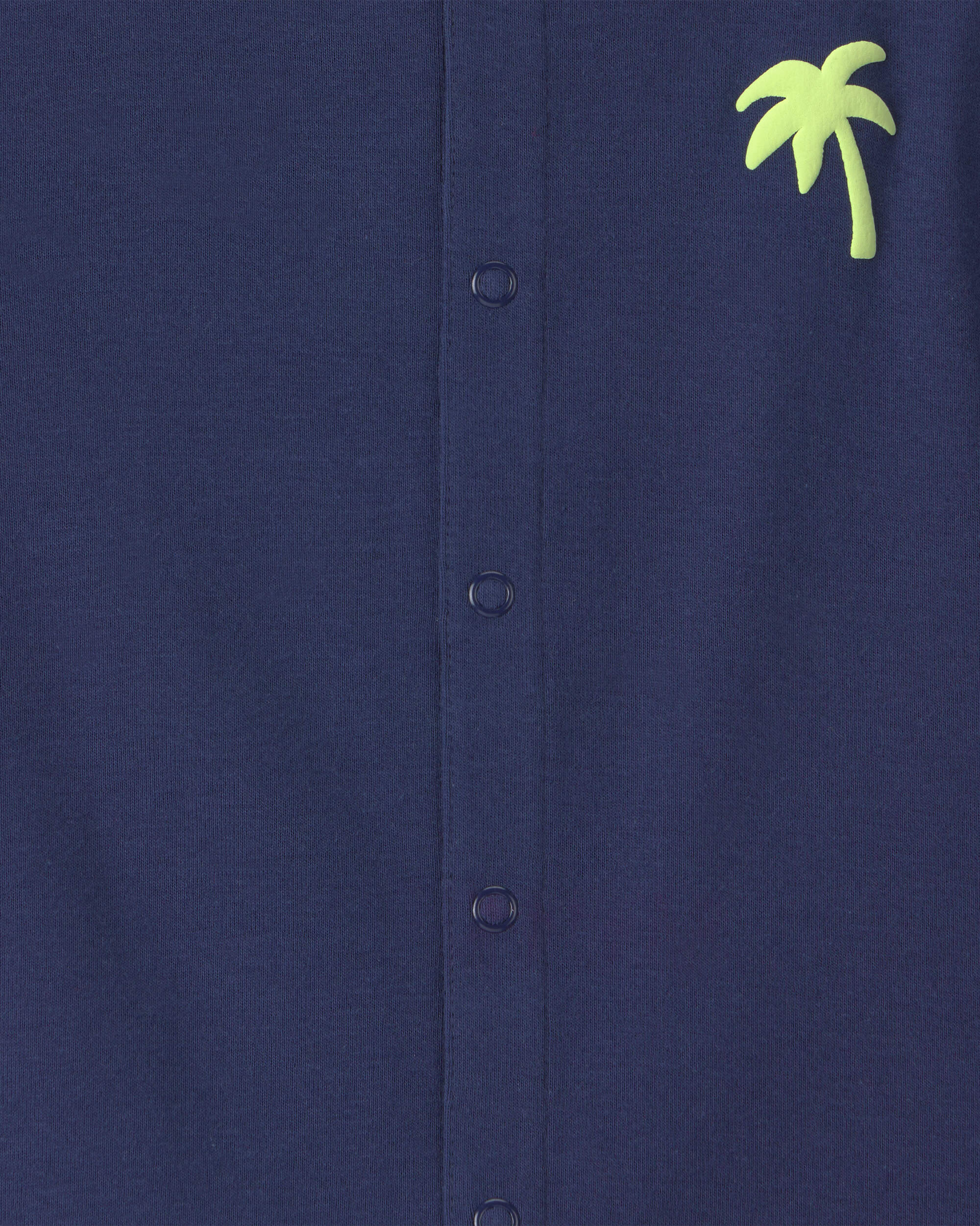 Baby Boy 'Surf Club' Short Sleeve Romper - Navy Blue