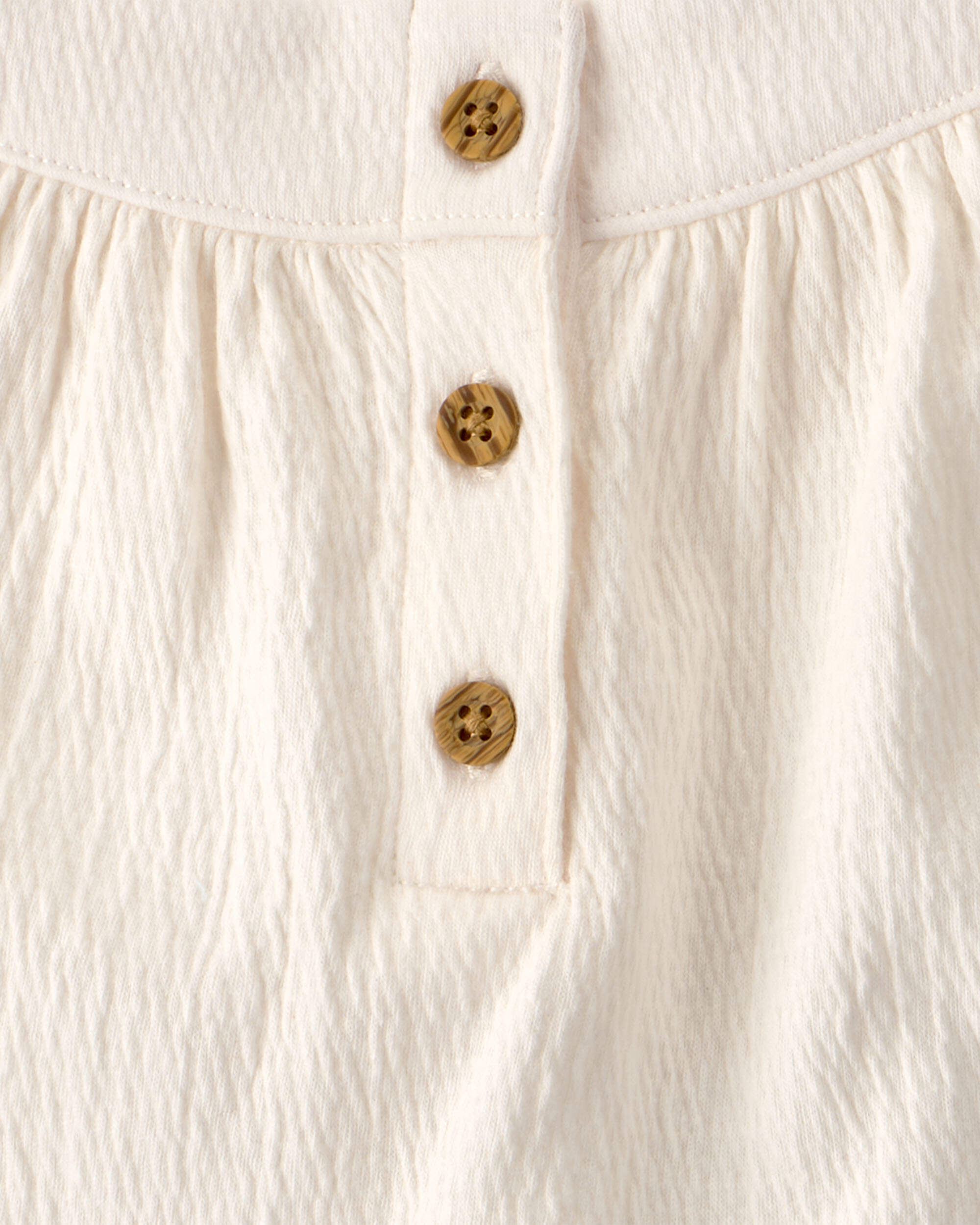 Baby Girl 3-Piece Cheetah Solid Top & Short Set - Brown