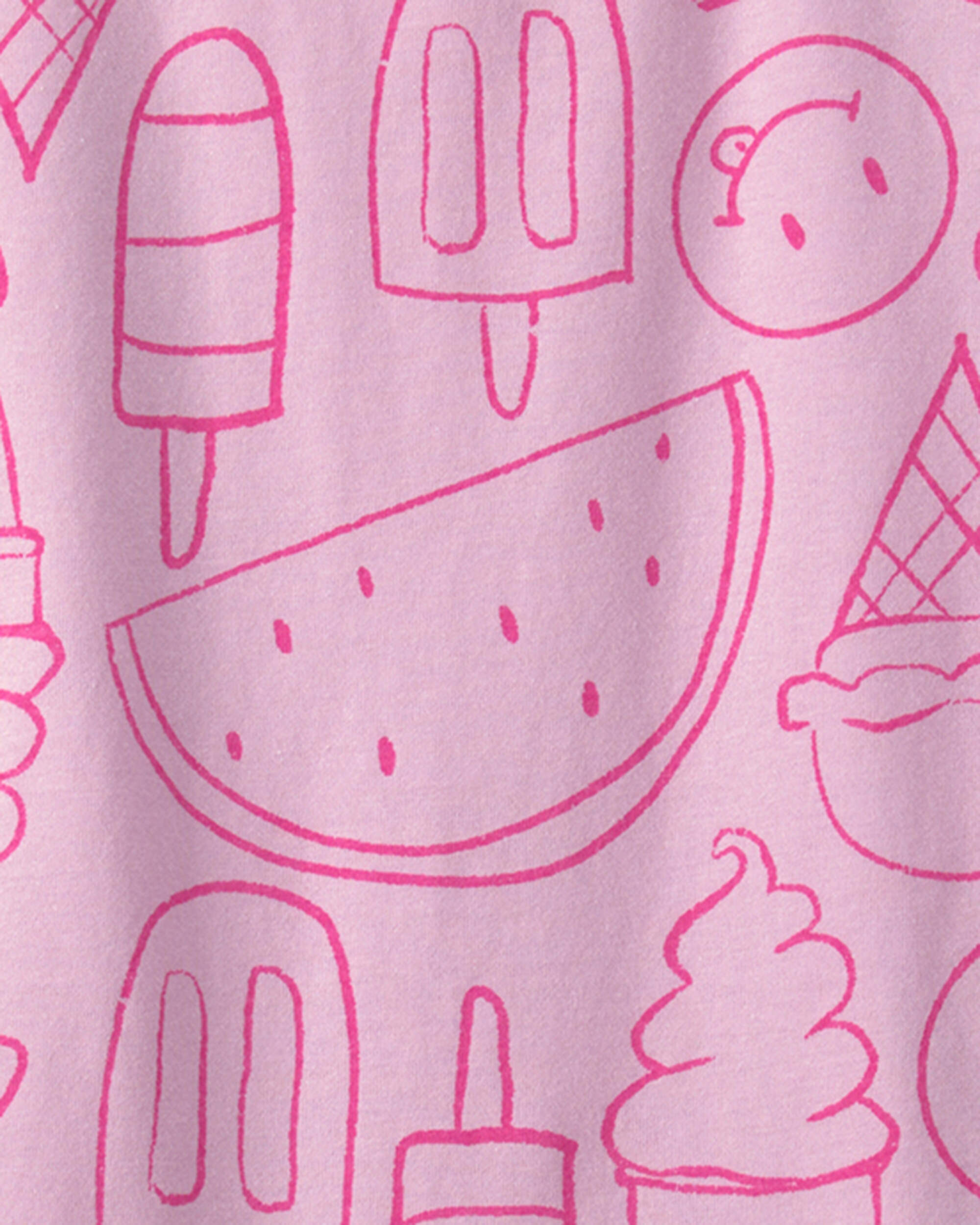 Girls Summer Treats Short-Sleeve Top - Pink