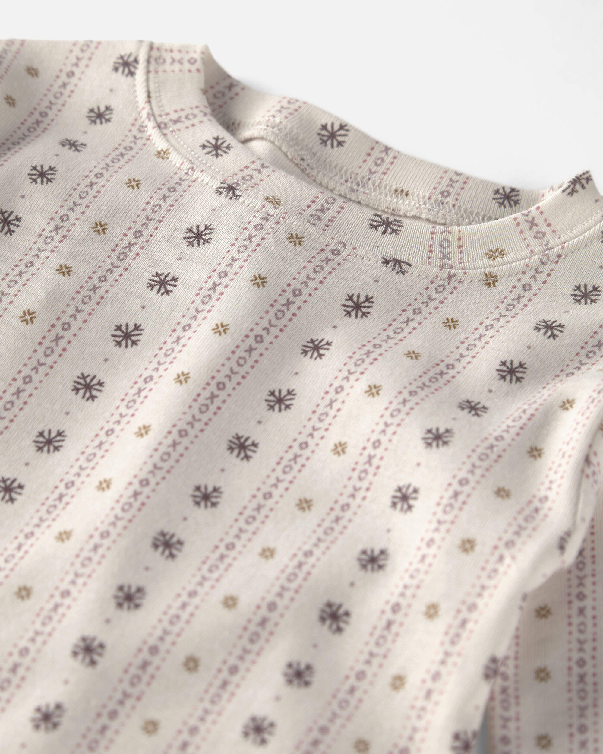 Toddler Girl 2-Piece Organic Cotton Pointelle Pyjamas