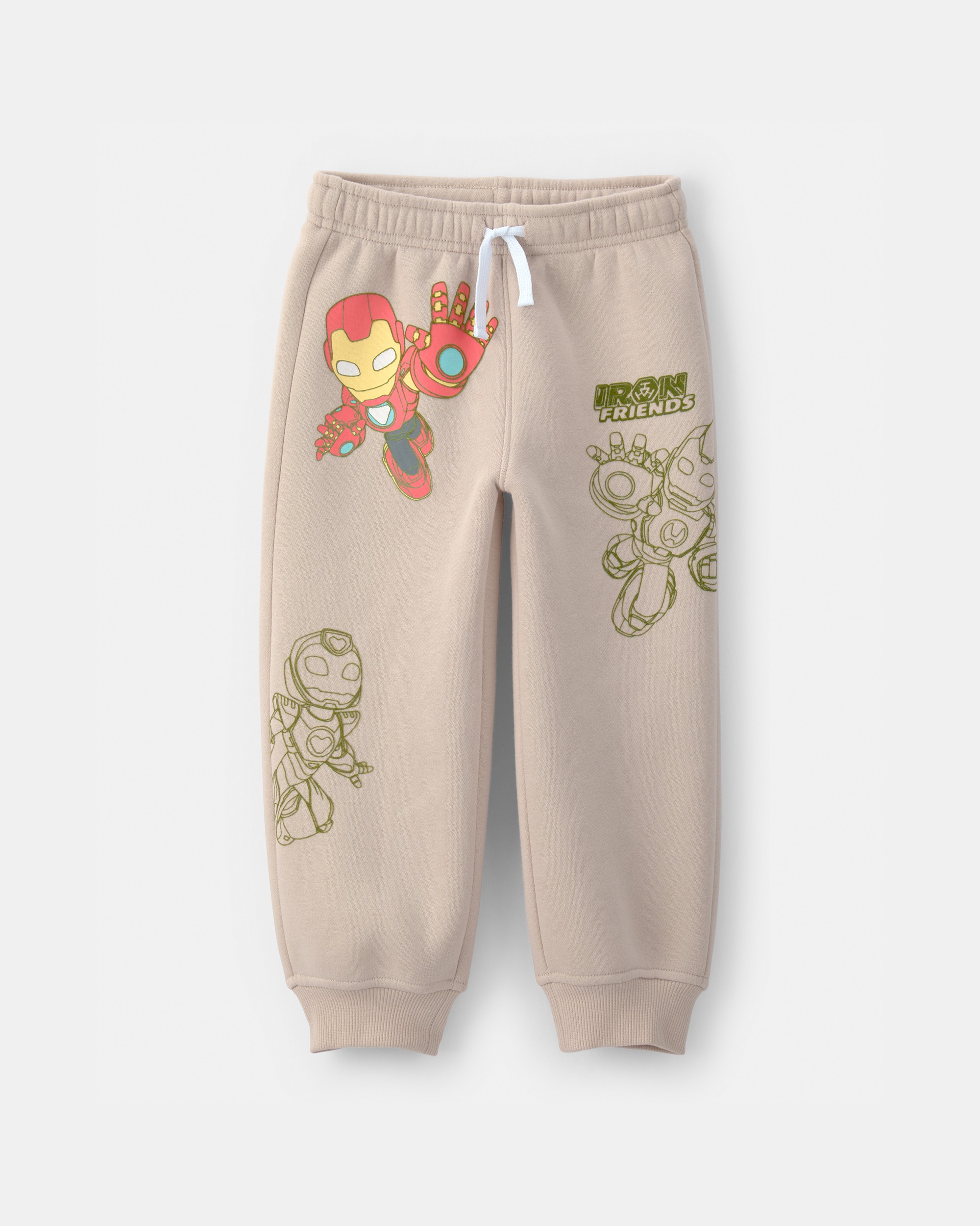 Toddler Boy ©Marvel Iron Man French Terry Joggers - Brown