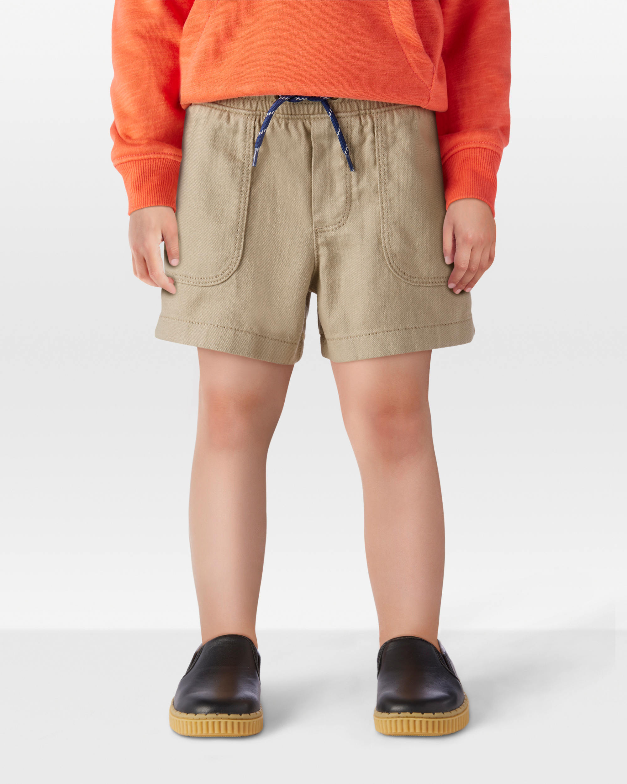 Toddler Pull-On Twill Shorts - Khaki
