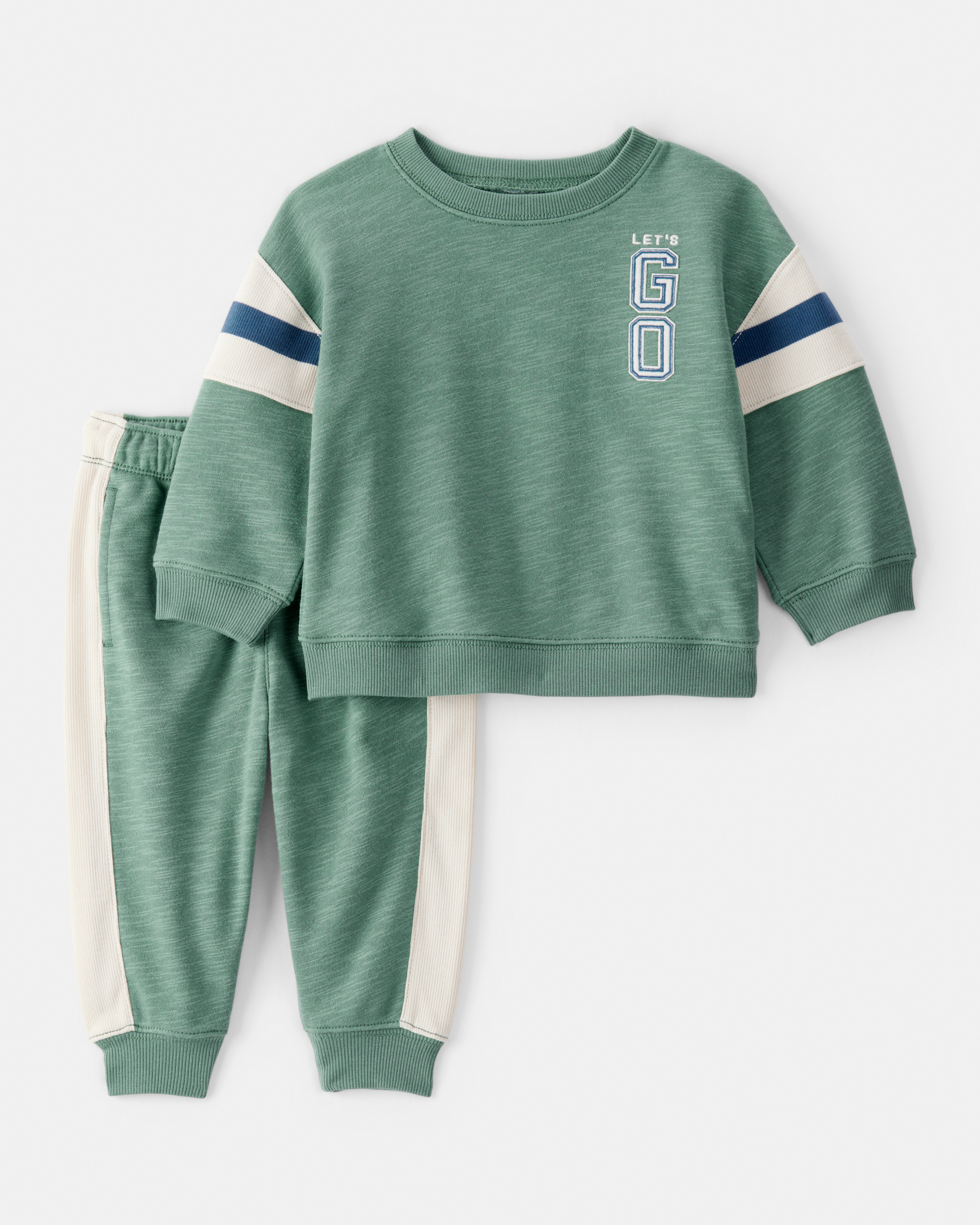 Baby 2-Piece French Terry Sweatshirt & Pull-On Jogger Set