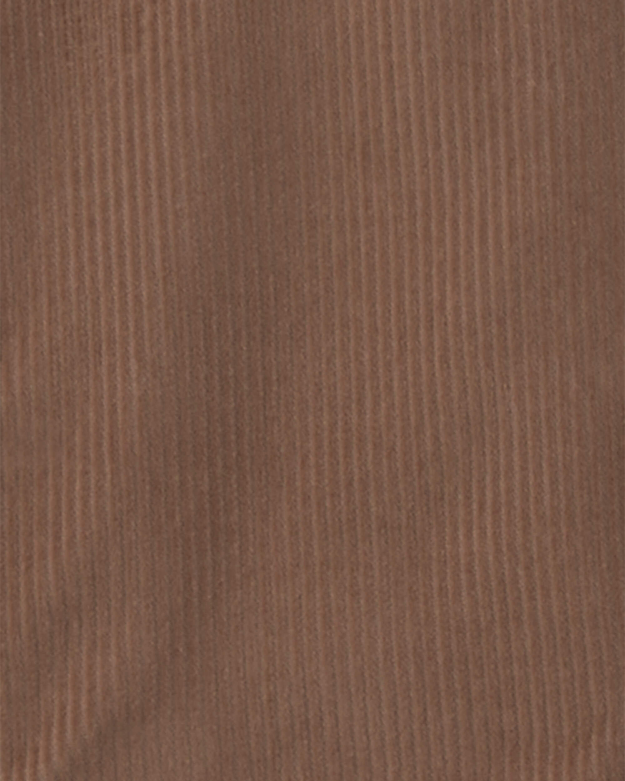 Baby Boy 2-Piece Twill Long-Sleeve Overall Set - Brown