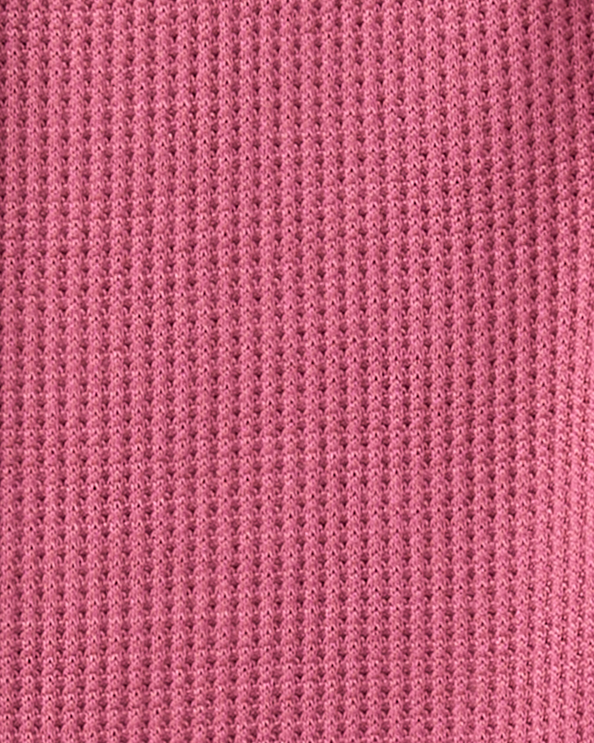 Baby Girl PurelySoft Long-Sleeve 2-Way Zip 1-Piece pyjamas - Pink