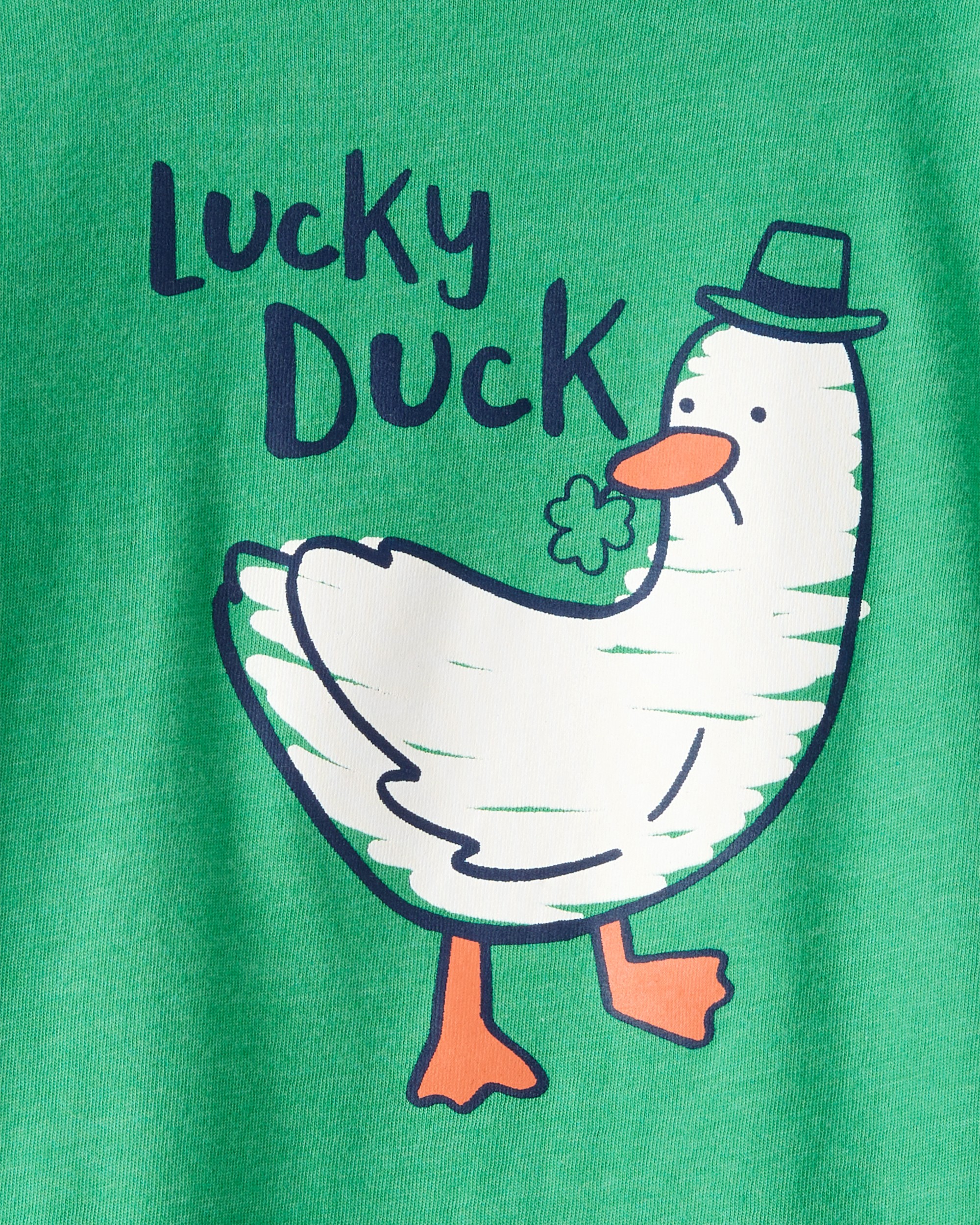 Toddler Boy St. Patricks Day Lucky Duck Long-Sleeve Graphic Tee - Green