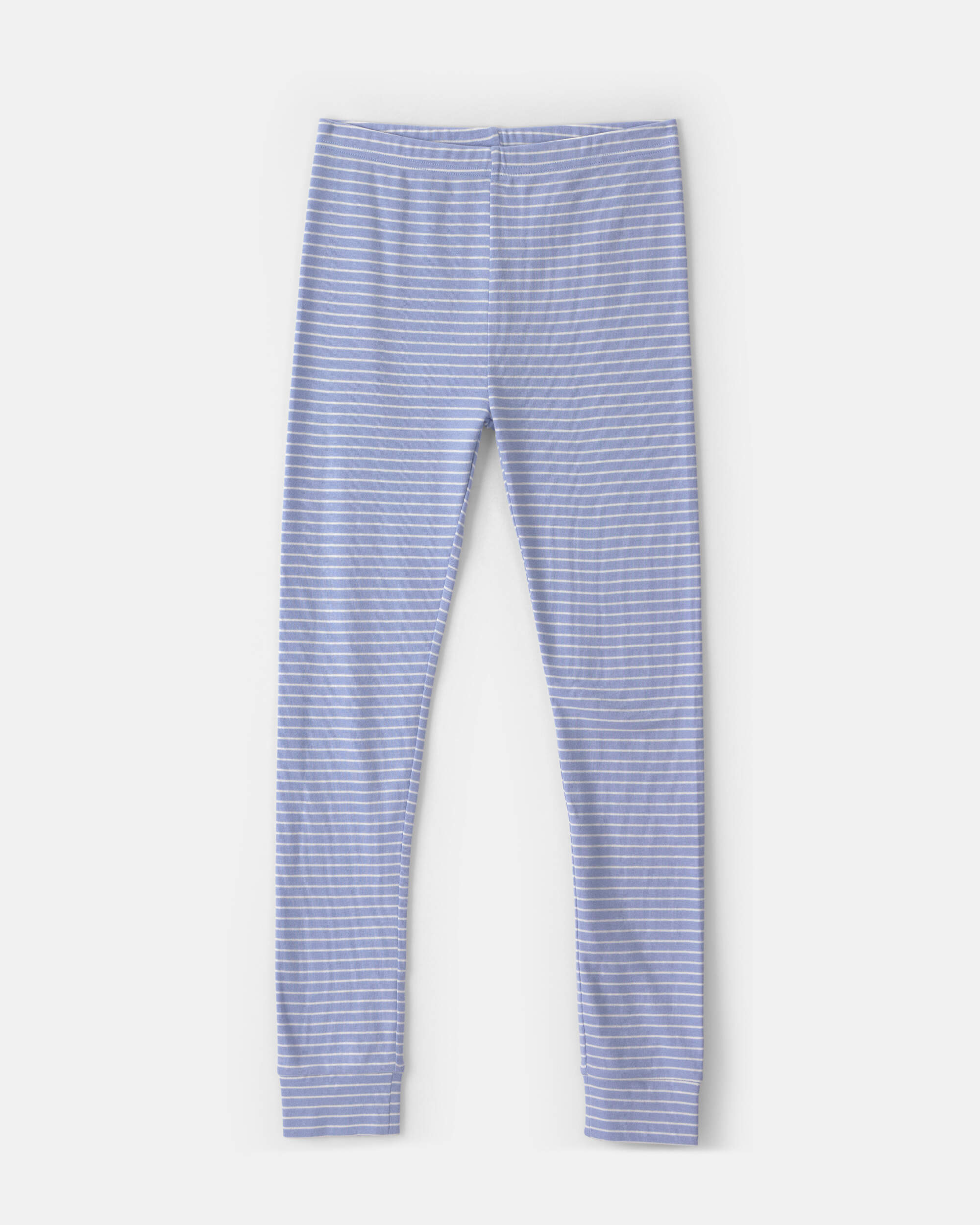 Girls 4-Piece Monster 100% Cotton Snug Fit Pyjama Set - Blue/Cream
