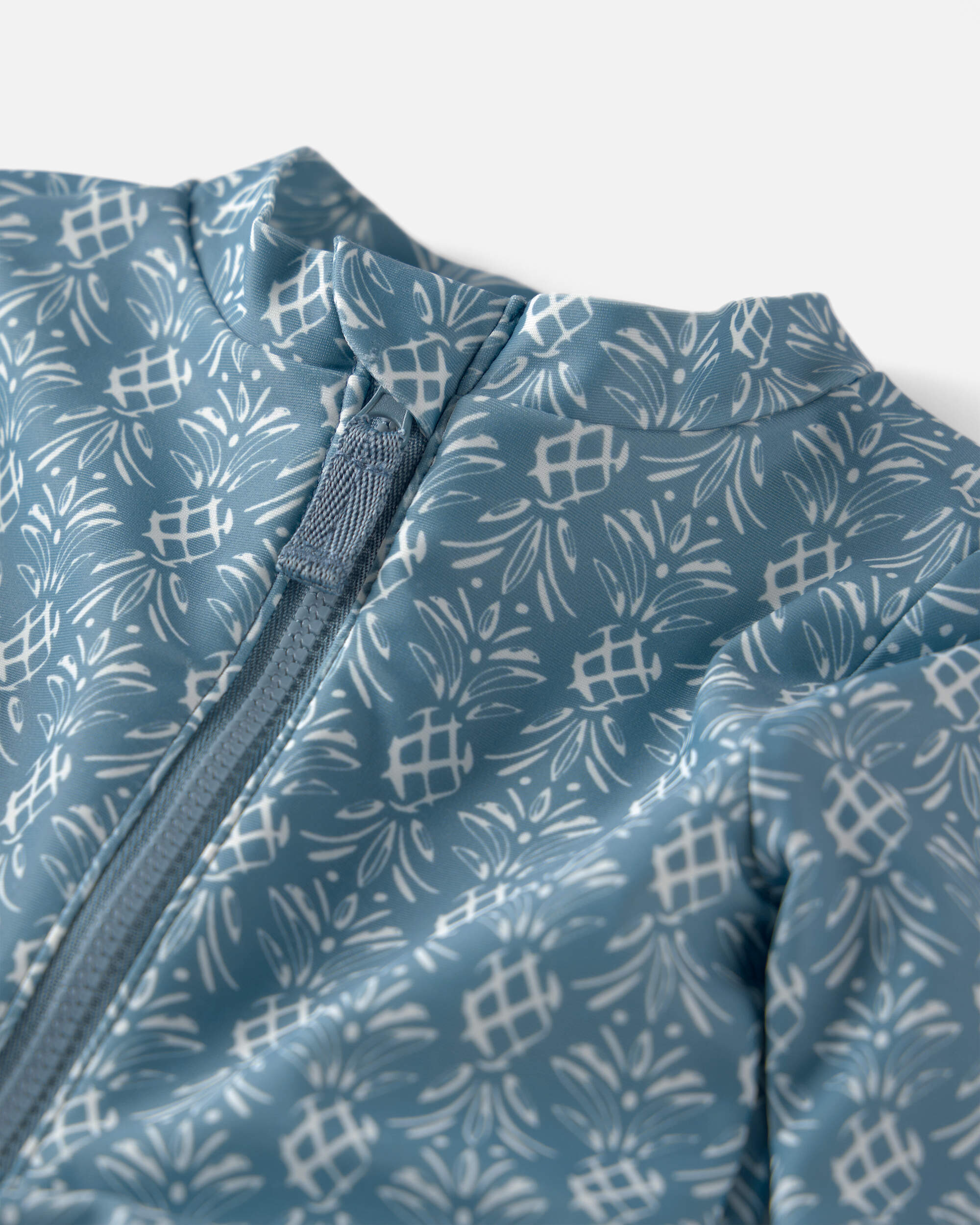 Baby Girl Recycled Long-Sleeve Rashguard Swimsuit Bloom Lagoon Print