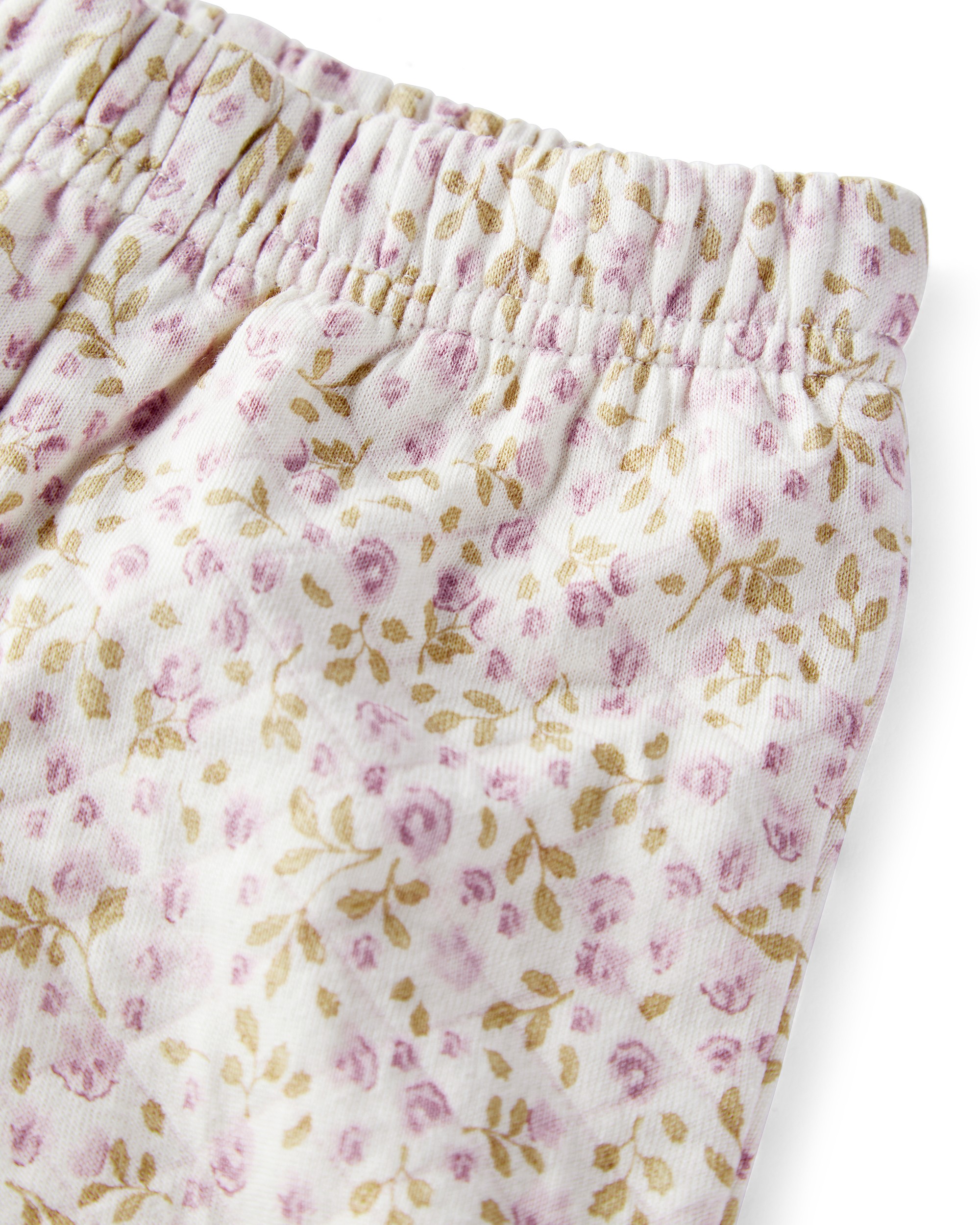 Baby Girl 2-Piece Cardigan & Pants Set Made with Organic Cotton Botanic Muse Print