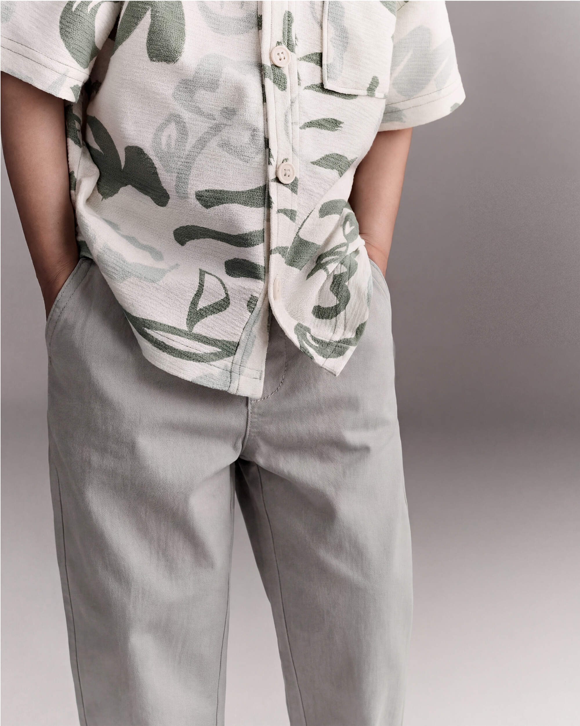 Toddler Boy Woven Pant - Grey