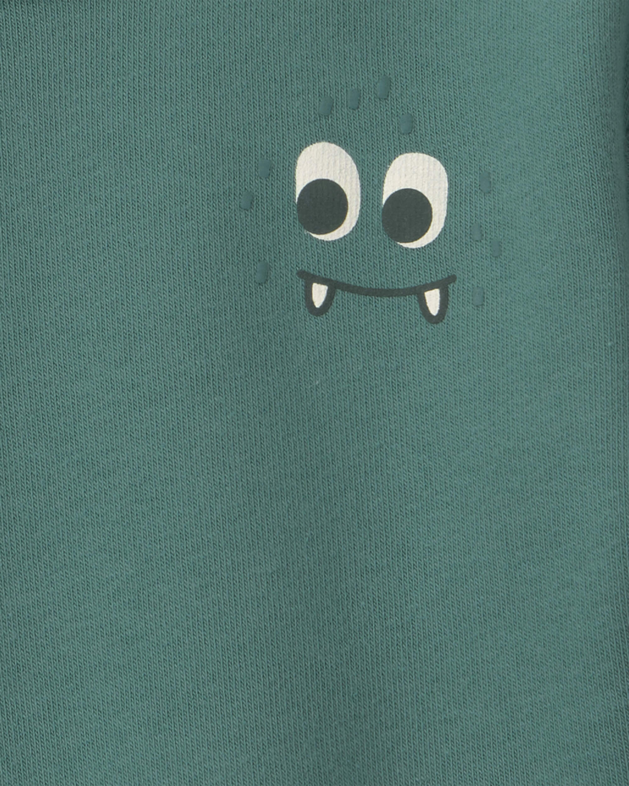 Baby Boy Cozy Monster Fleece Pullover Sweatshirt - Green