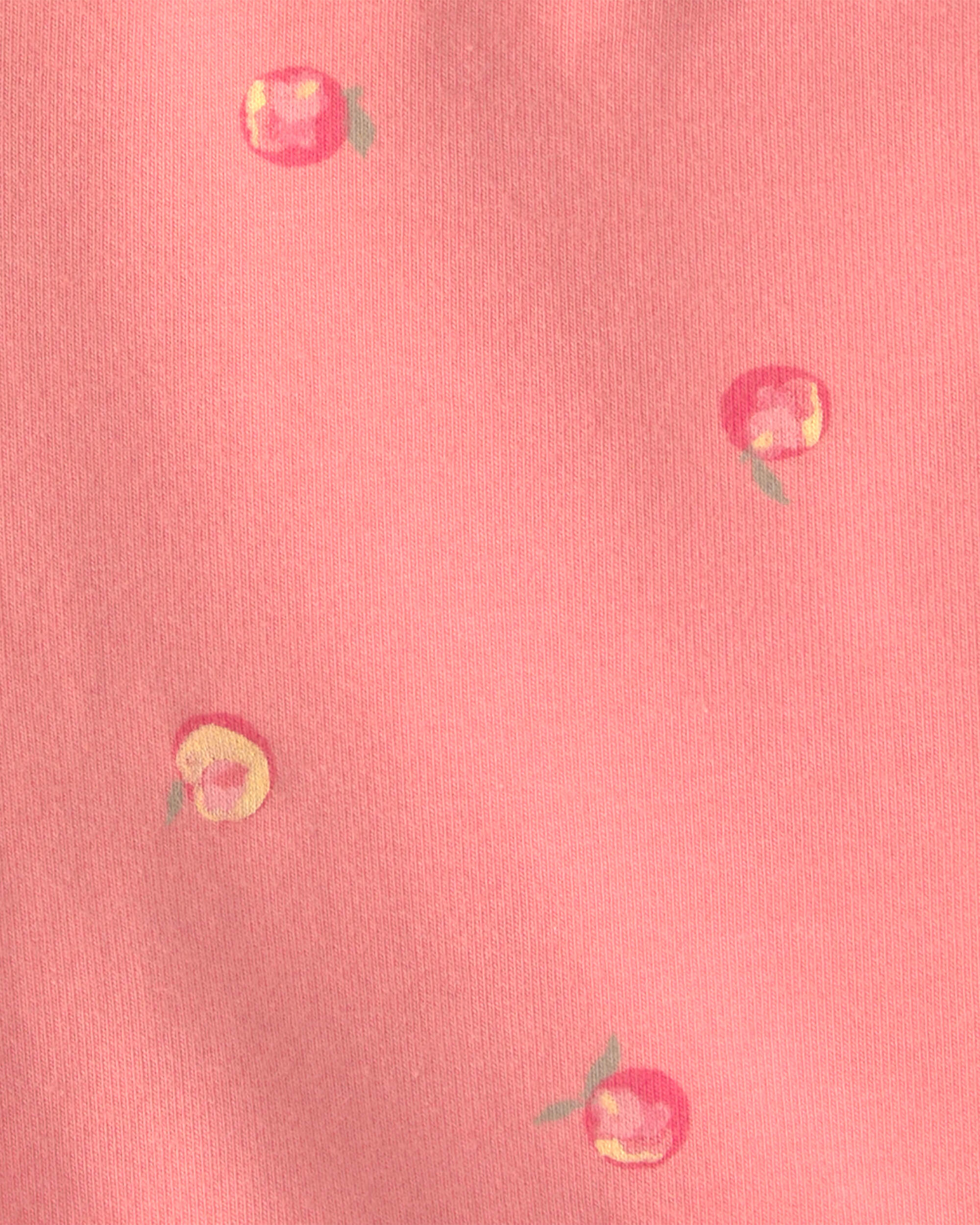 Toddler Girl Peach Bike Shorts - Coral