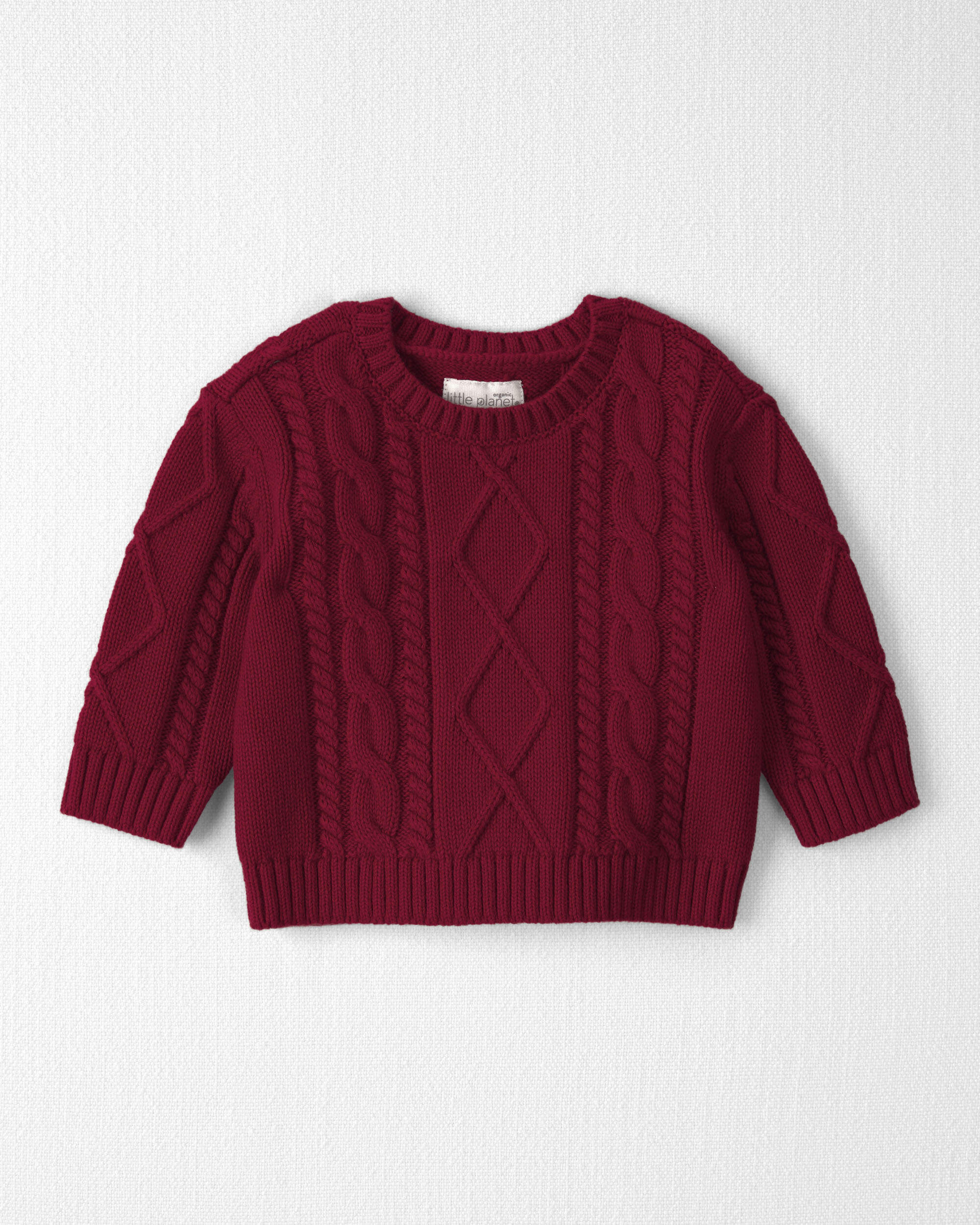 Baby Organic Cotton Cable Knit Sweater