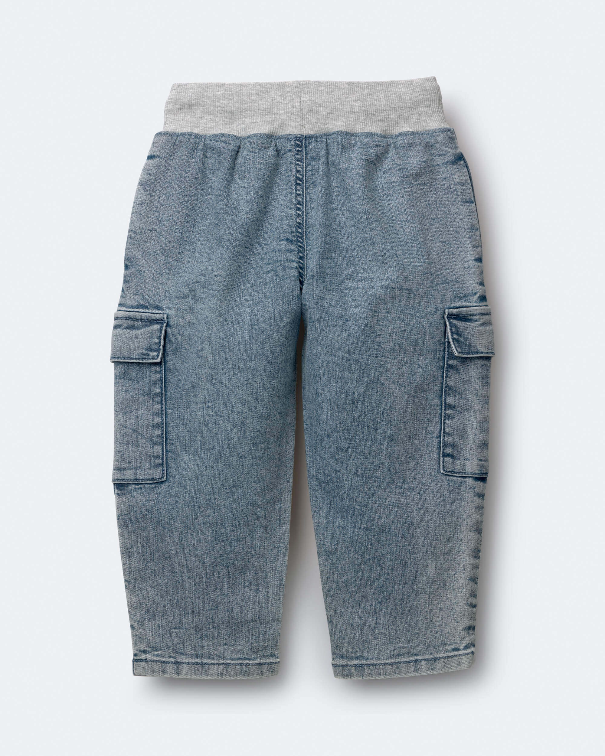 Toddler Boy Cargo Pant Avenue Wash - Heather Grey/Blue
