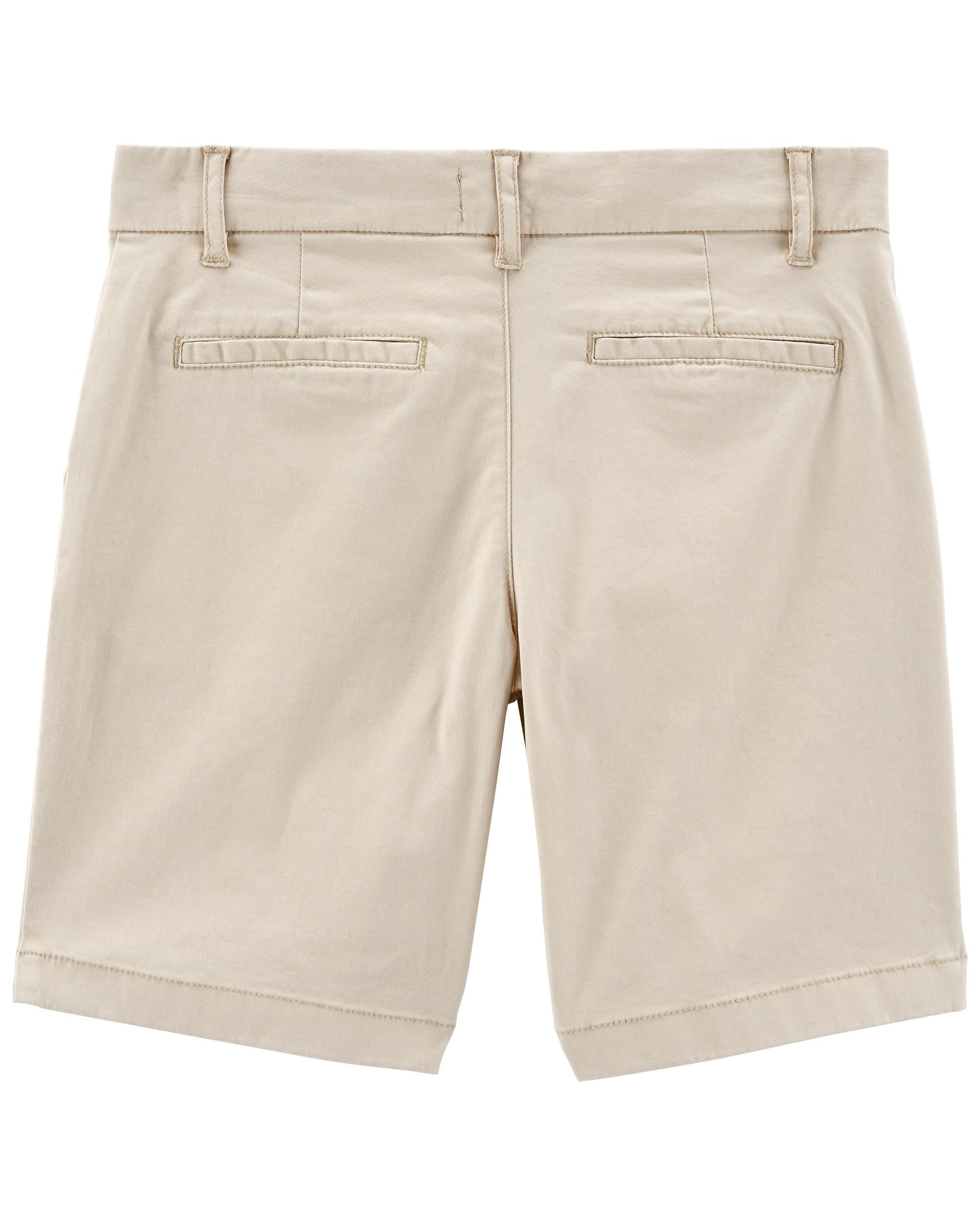 Khaki shorts short discount