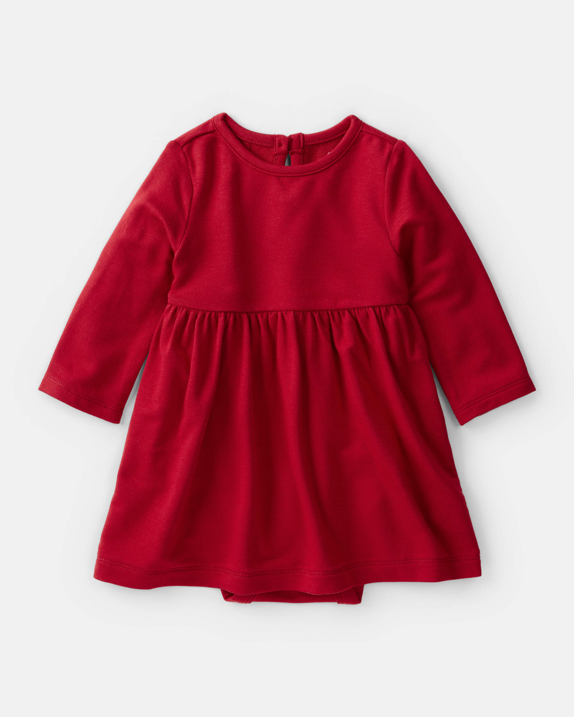 Baby Girl PurelySoft Bodysuit Dress - Red