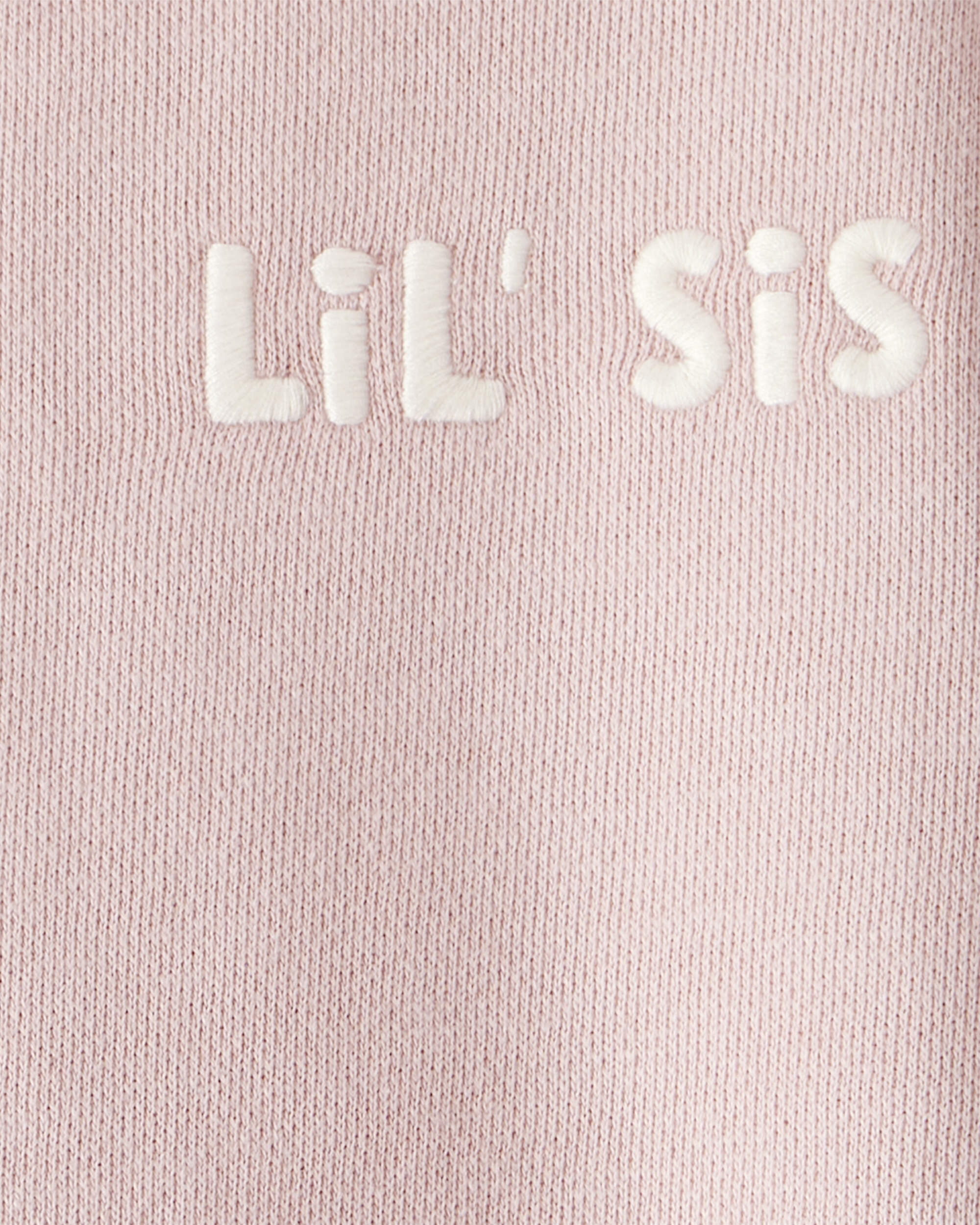 Baby Girl Organic Cotton Lil' Sis Bubble Bodysuit