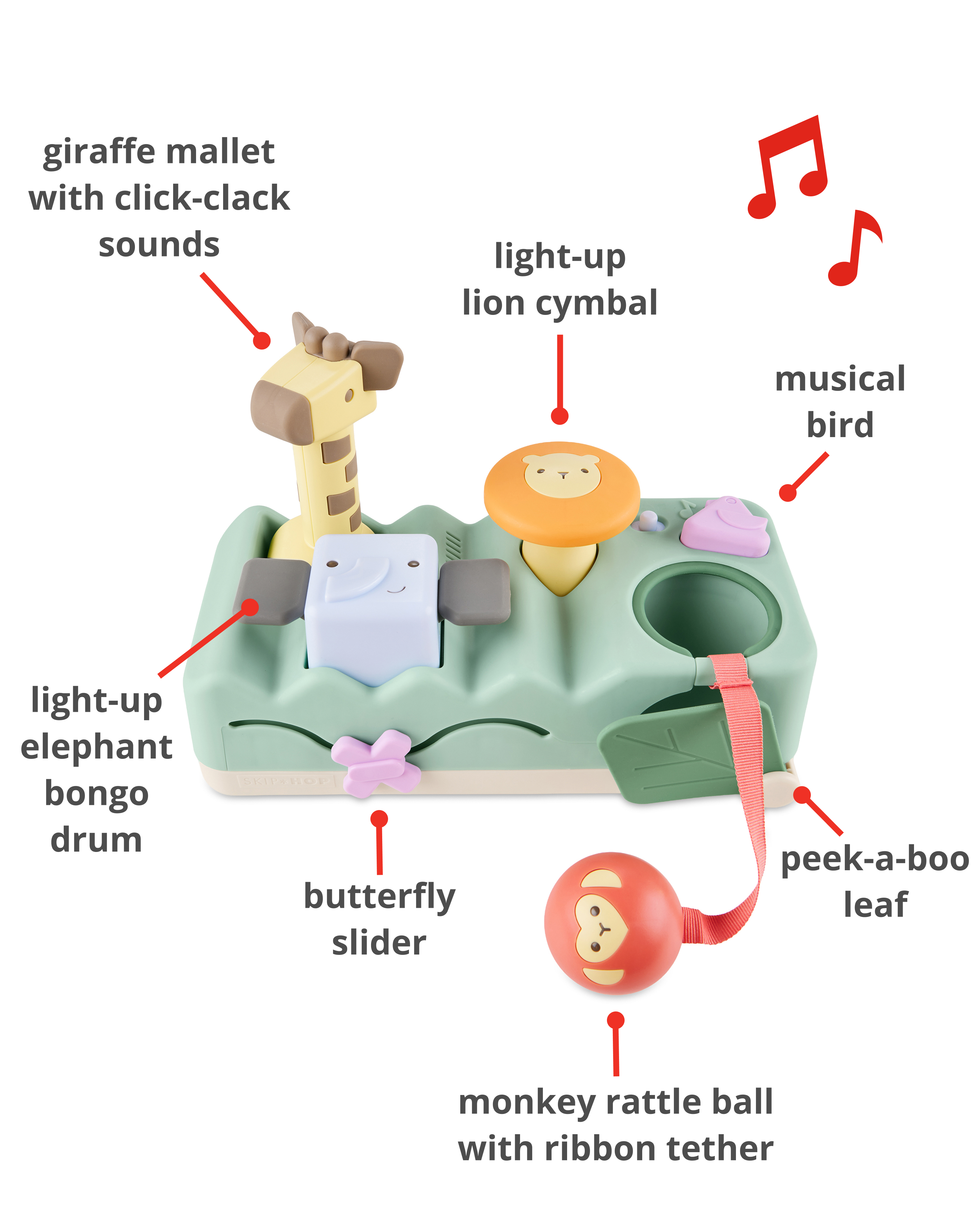 Geometric Wonders Musical Pounding Bench Baby Toy