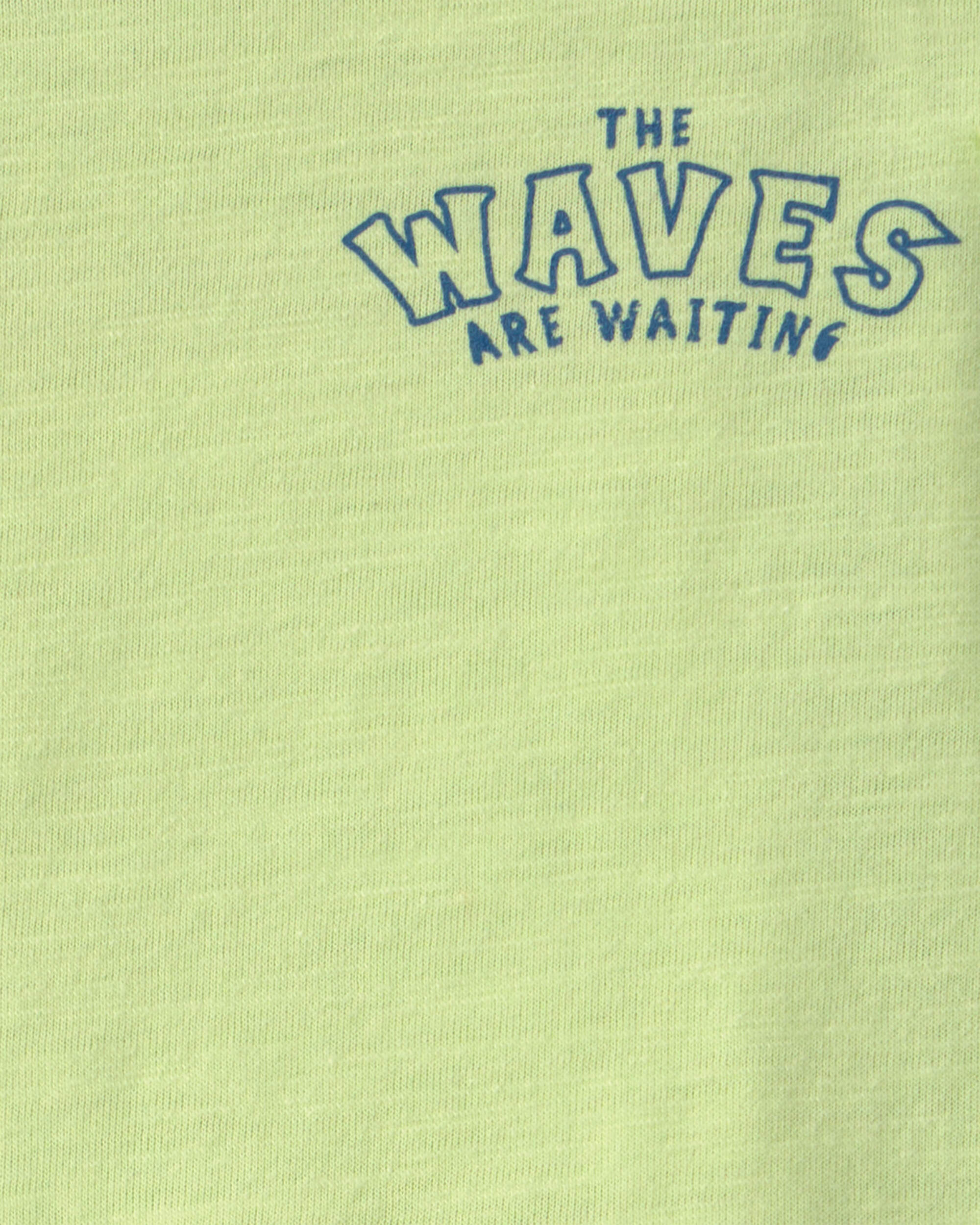 Baby Boy Surfing Crab Tank Top - Green