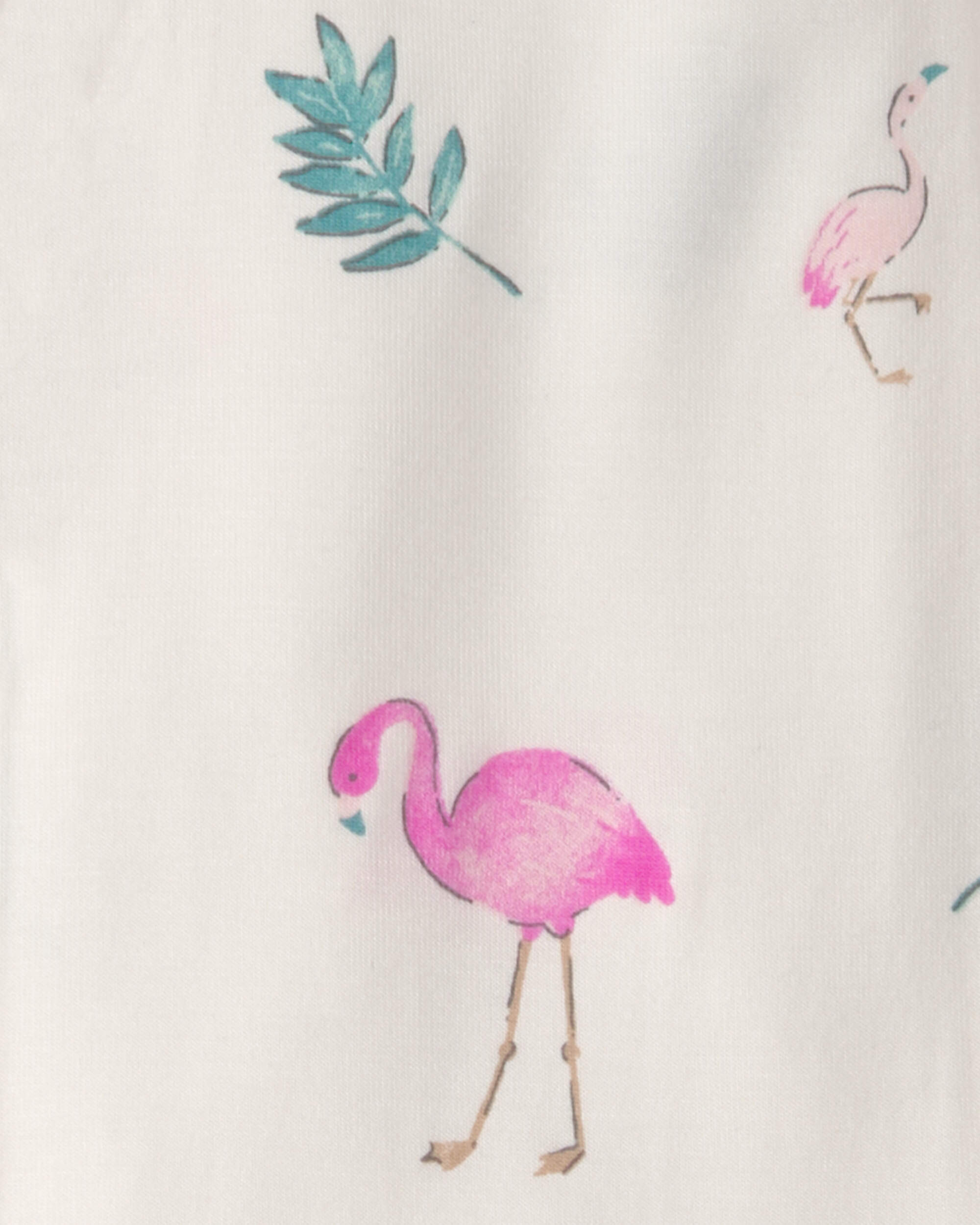 Baby Girl Flamingo PurelySoft Snug Fit 1-Piece Pyjama - Ivory