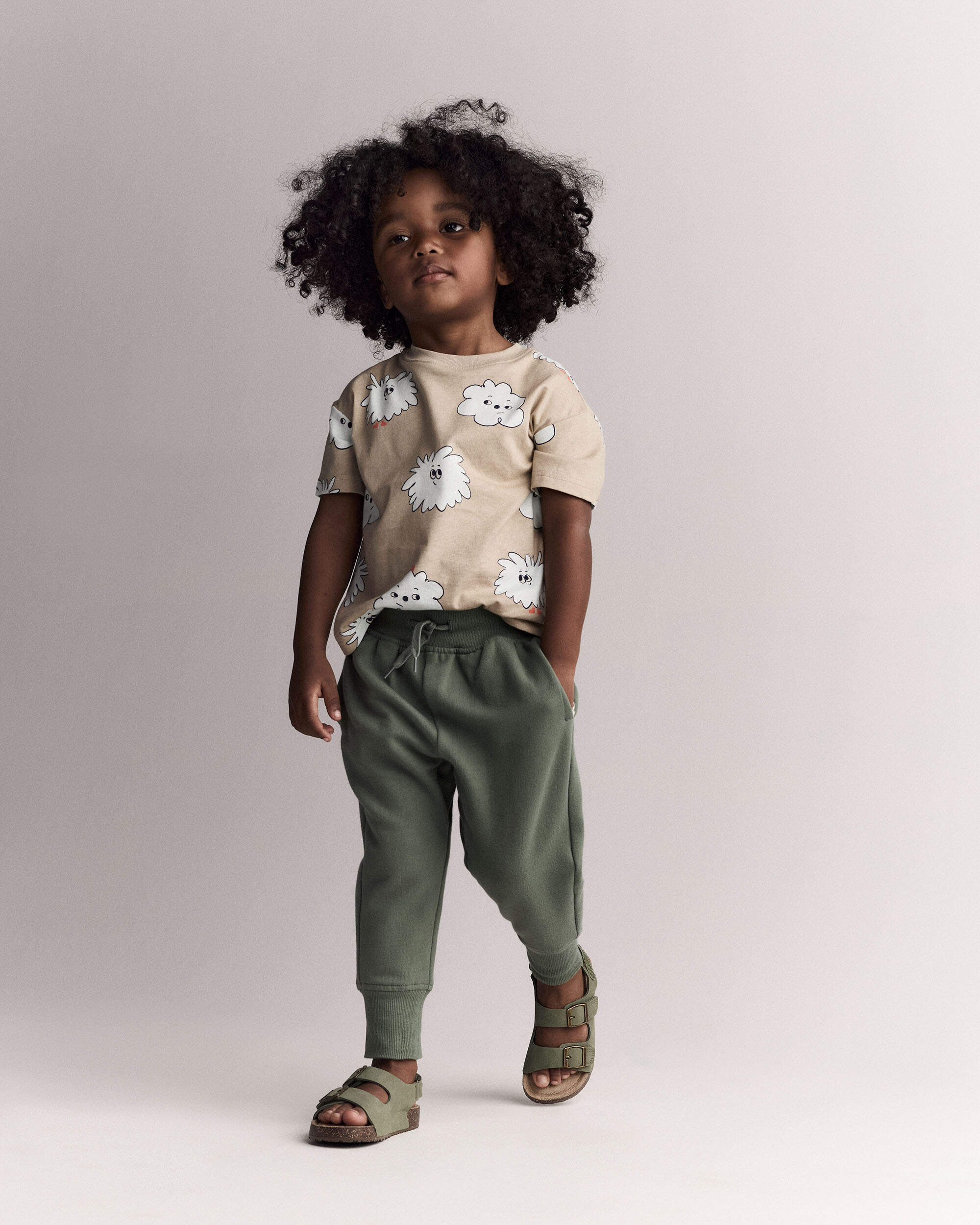 Toddler Squish Character Relaxed Graphic Tee - Khaki