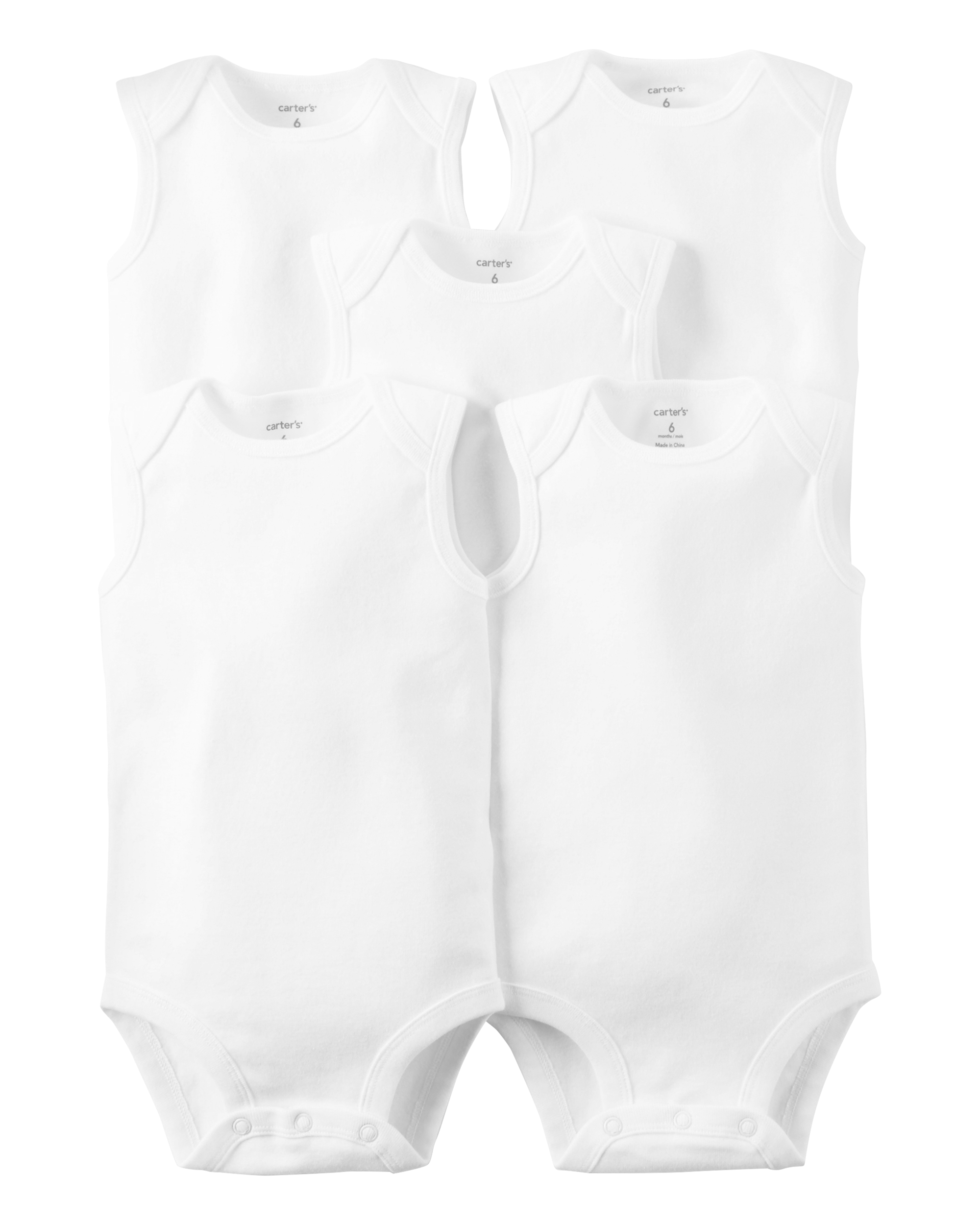 Baby 5-Pack Sleeveless Original Bodysuits