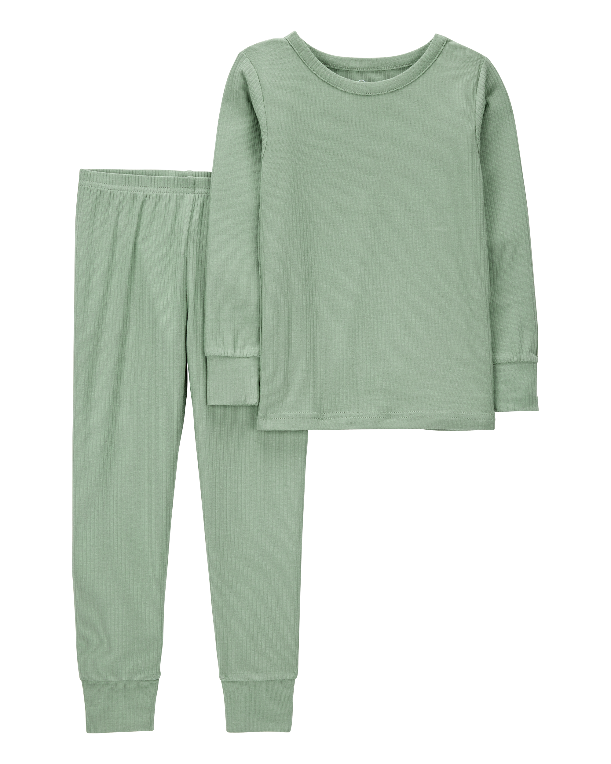 Toddler Solid PurelySoft 2-Piece Pyjamas - Green