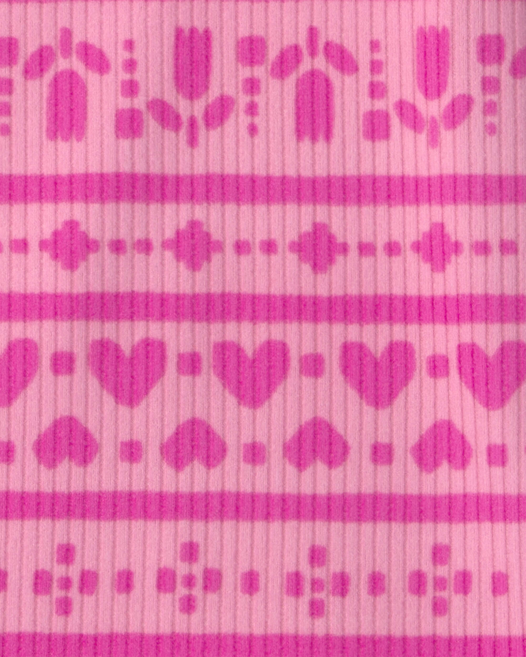 Girls Heart Long-Sleeve Top - Pink