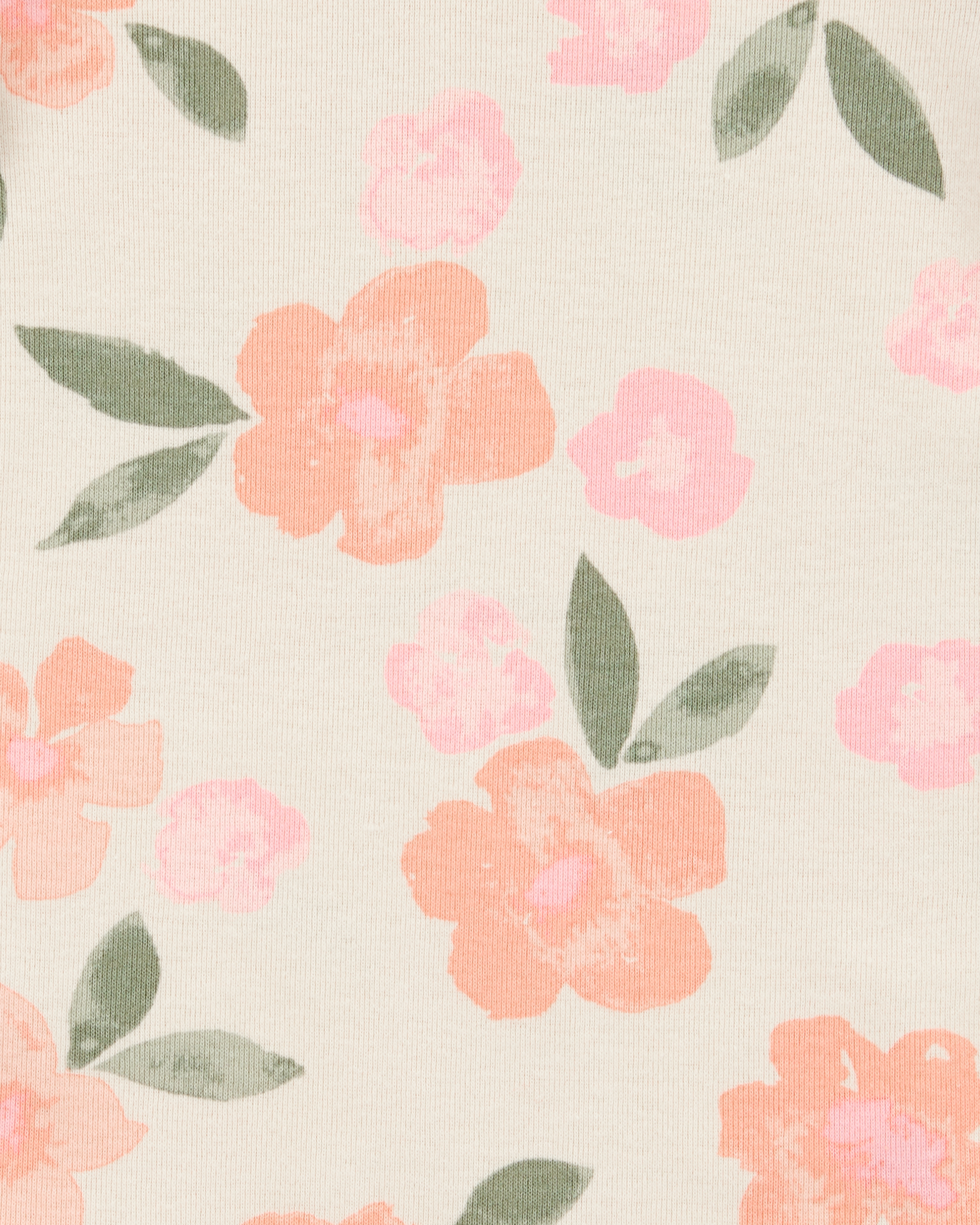 Baby Girl 5-Pack Floral Horses Short-Sleeve Cotton Bodysuits