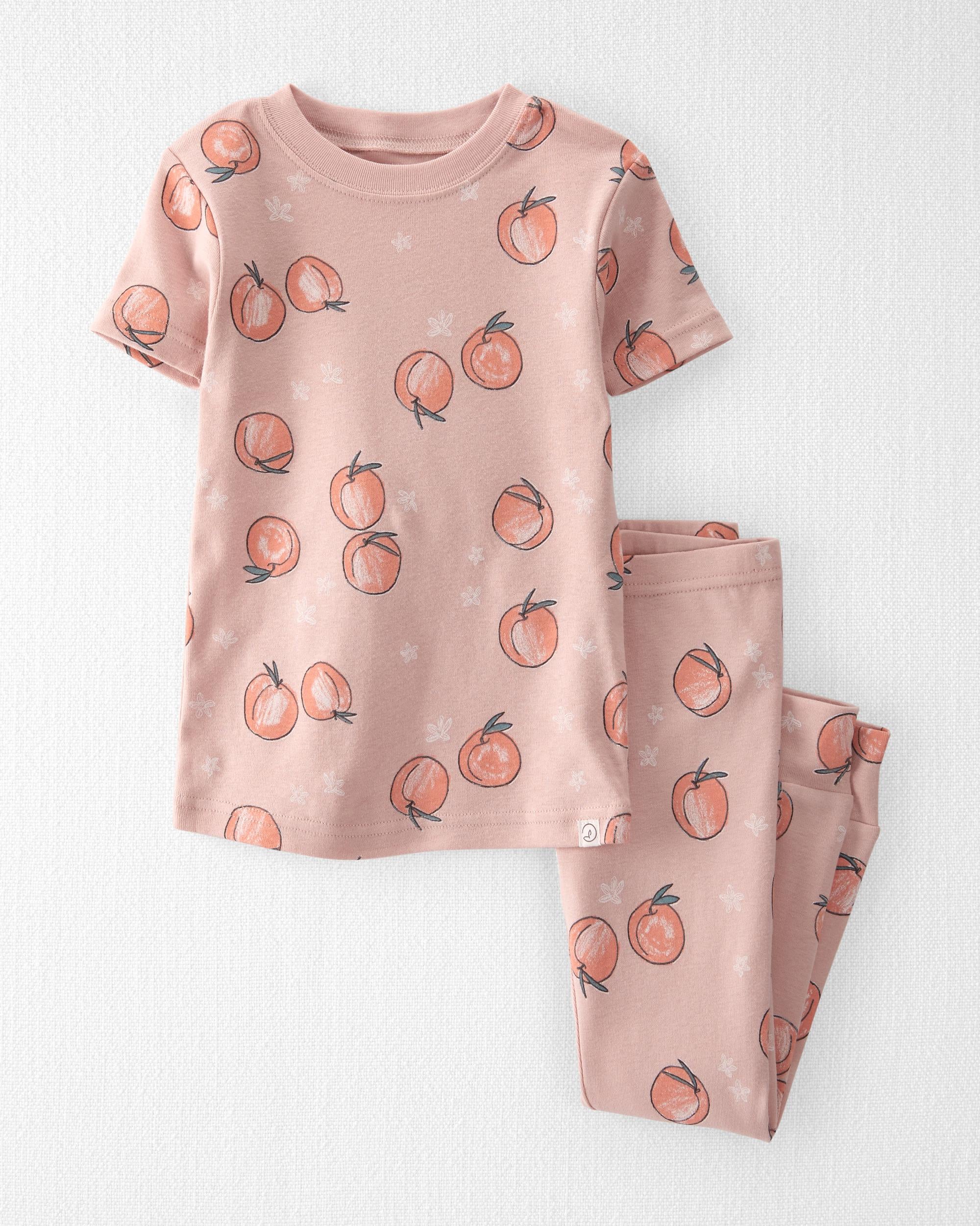 Peach print 2-Piece Organic Cotton Peach Pyjamas Set | carters.com