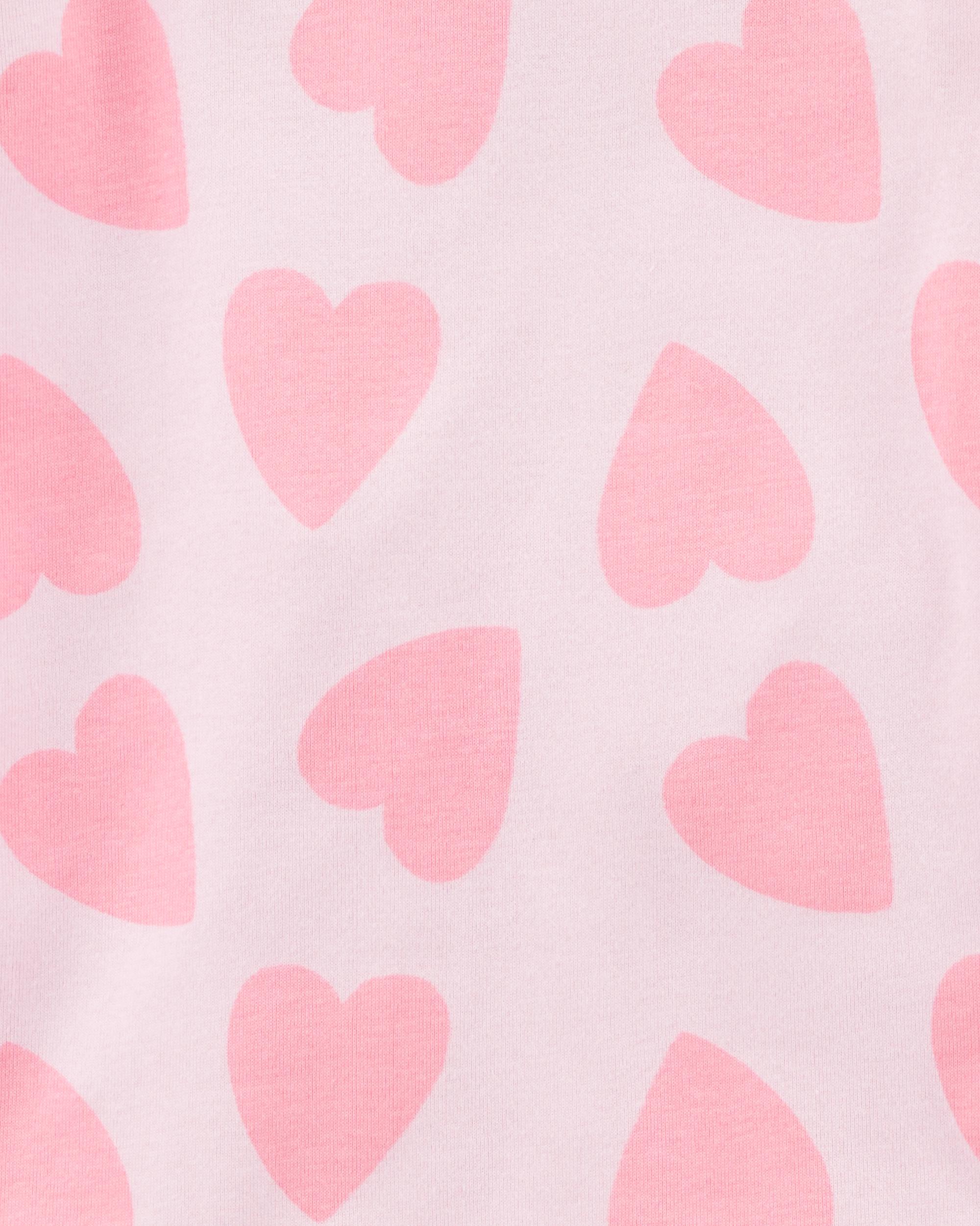 Kid 4-Piece Rainbow Heart 100% Snug Fit Cotton Pyjamas