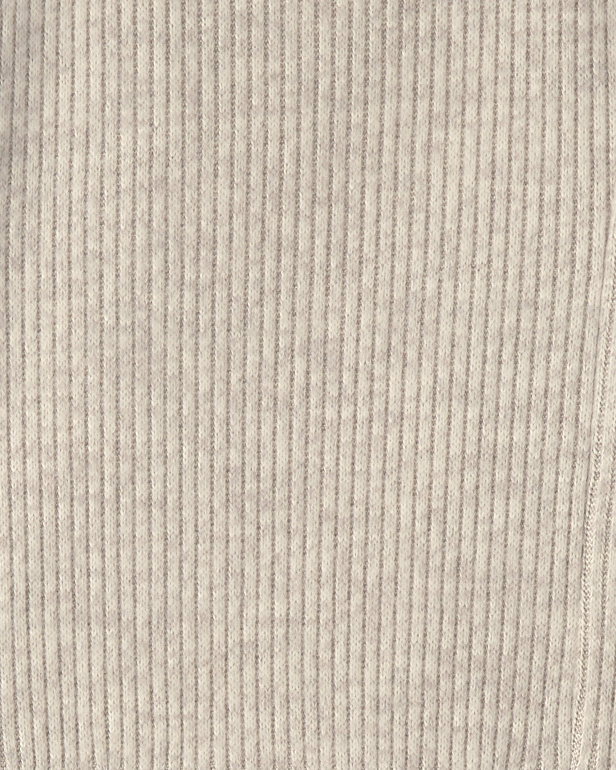 Girls Long-Sleeve Rib Dress - Cream