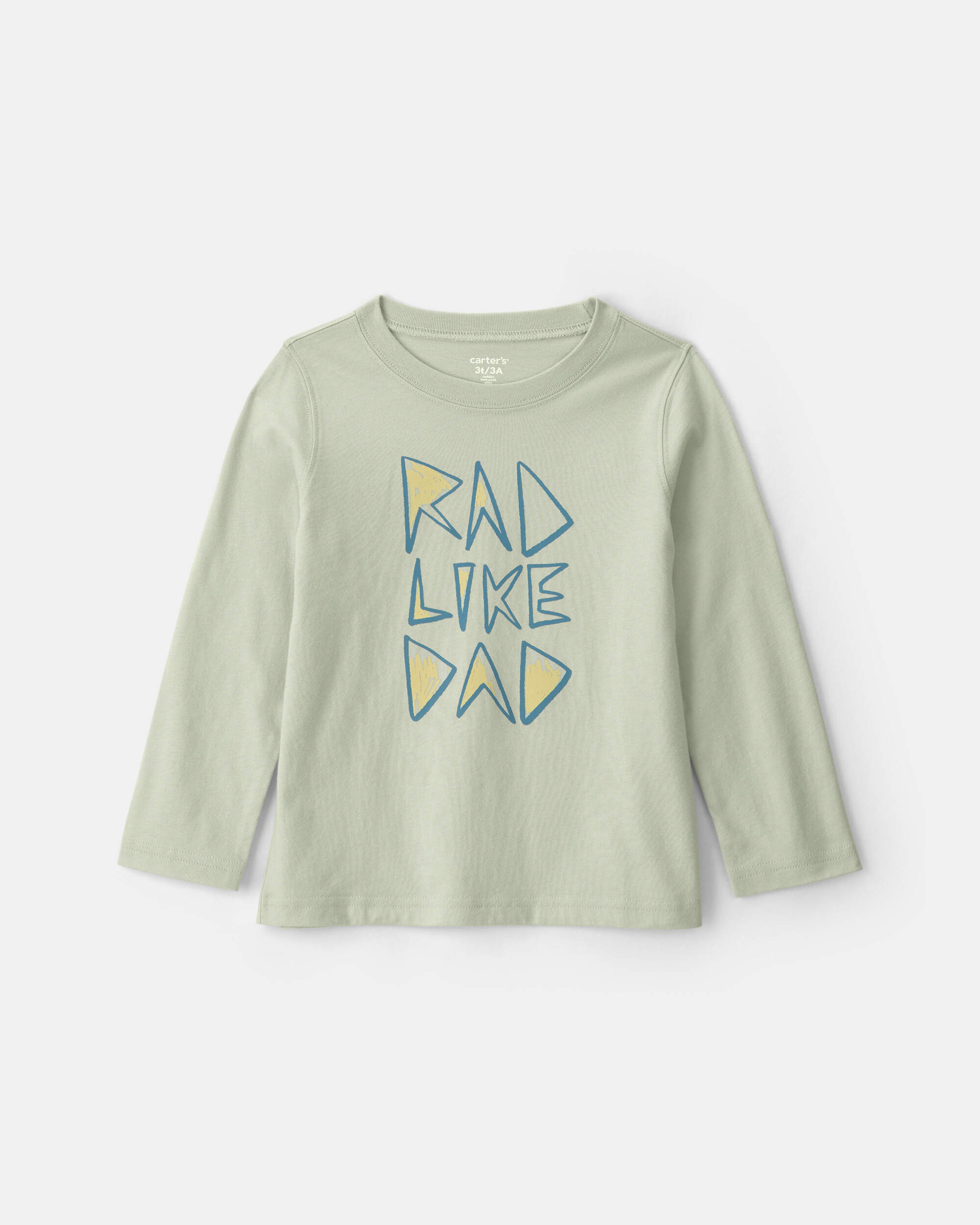 Toddler Boy 'Rad Like Dad' Long-Sleeve Graphic Tee - Green