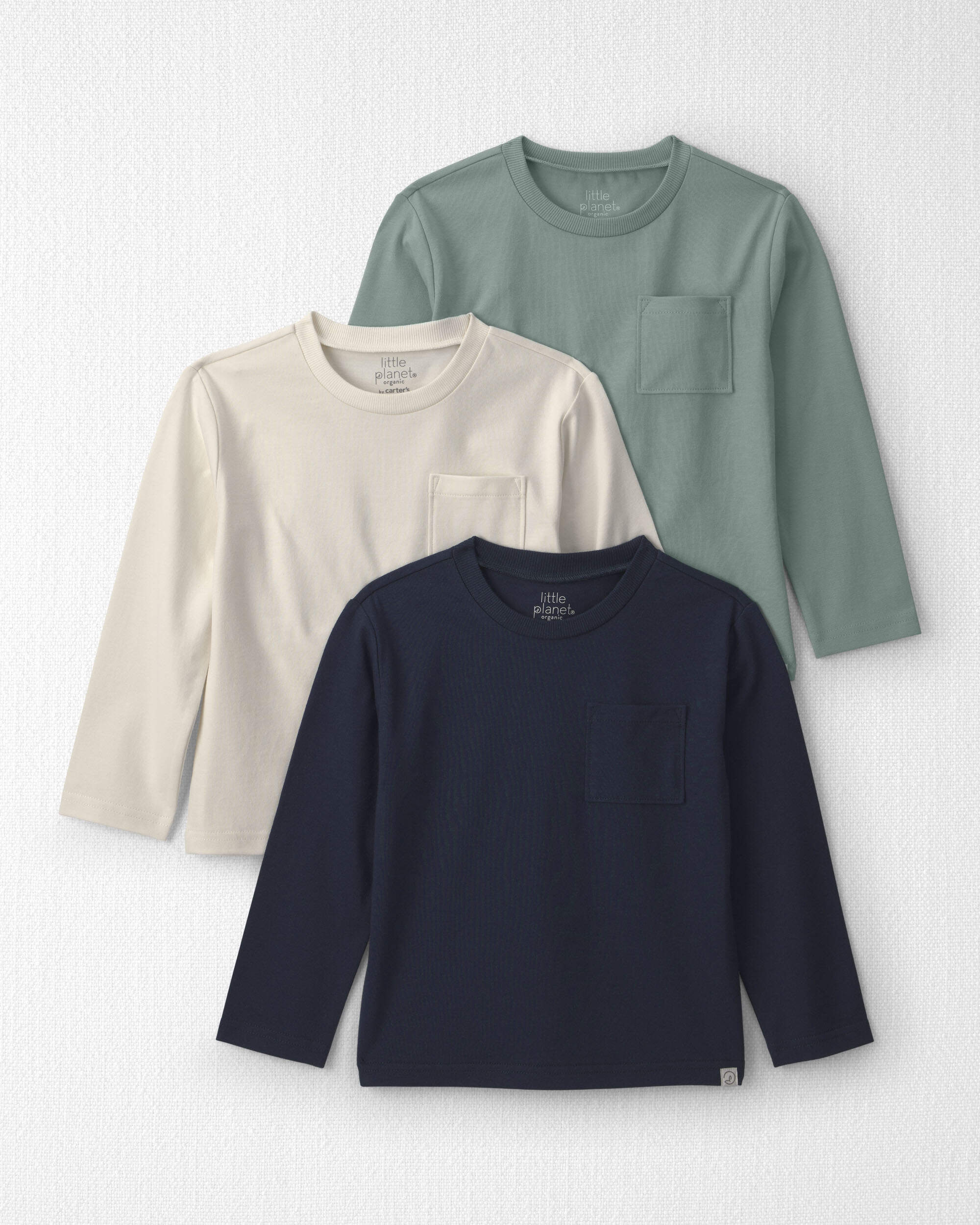 Toddler Boy 3-Pack Organic Cotton Tops