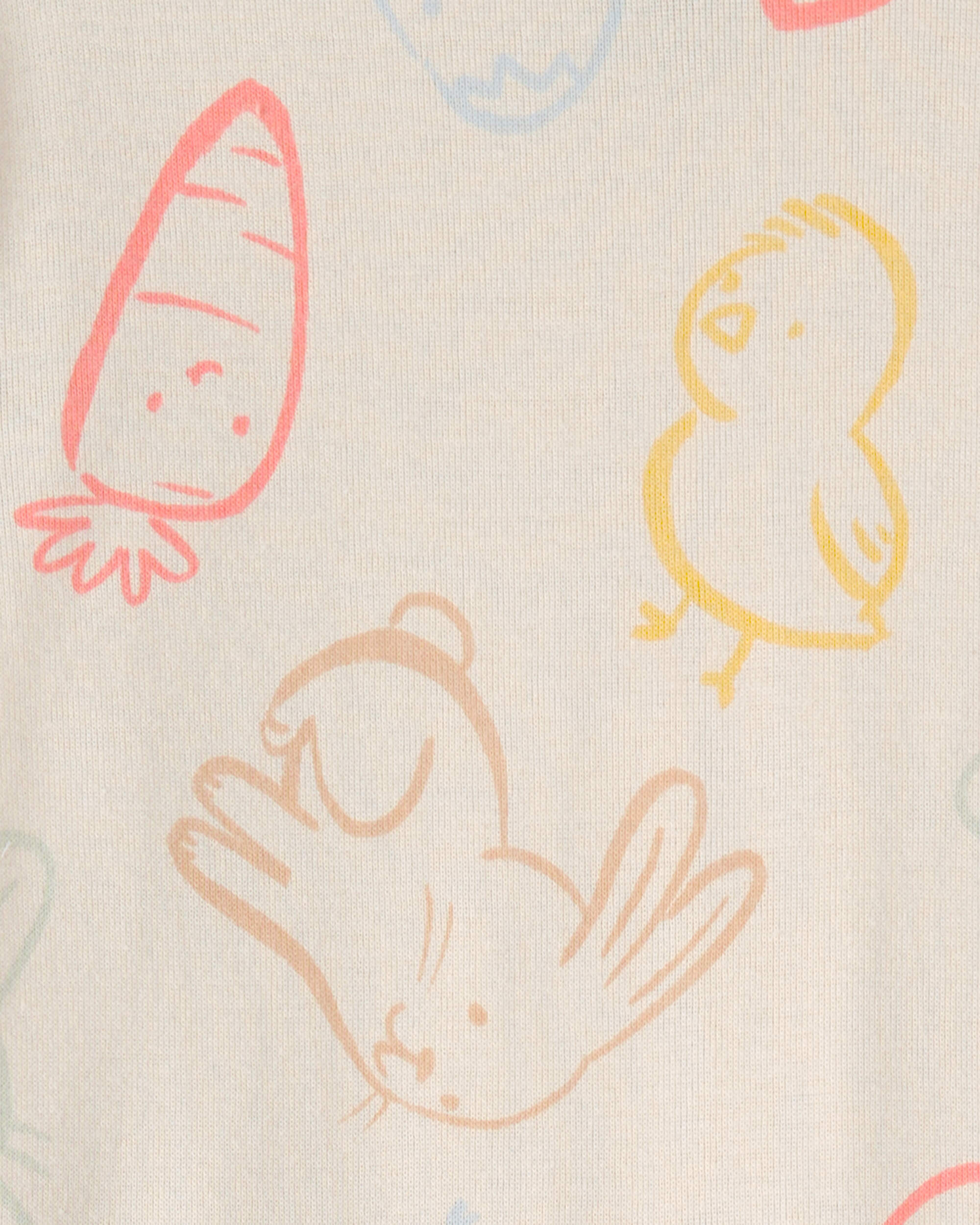 Toddler Easter Bunny Snug Fit 2-Piece Pyjamas Set - Cream