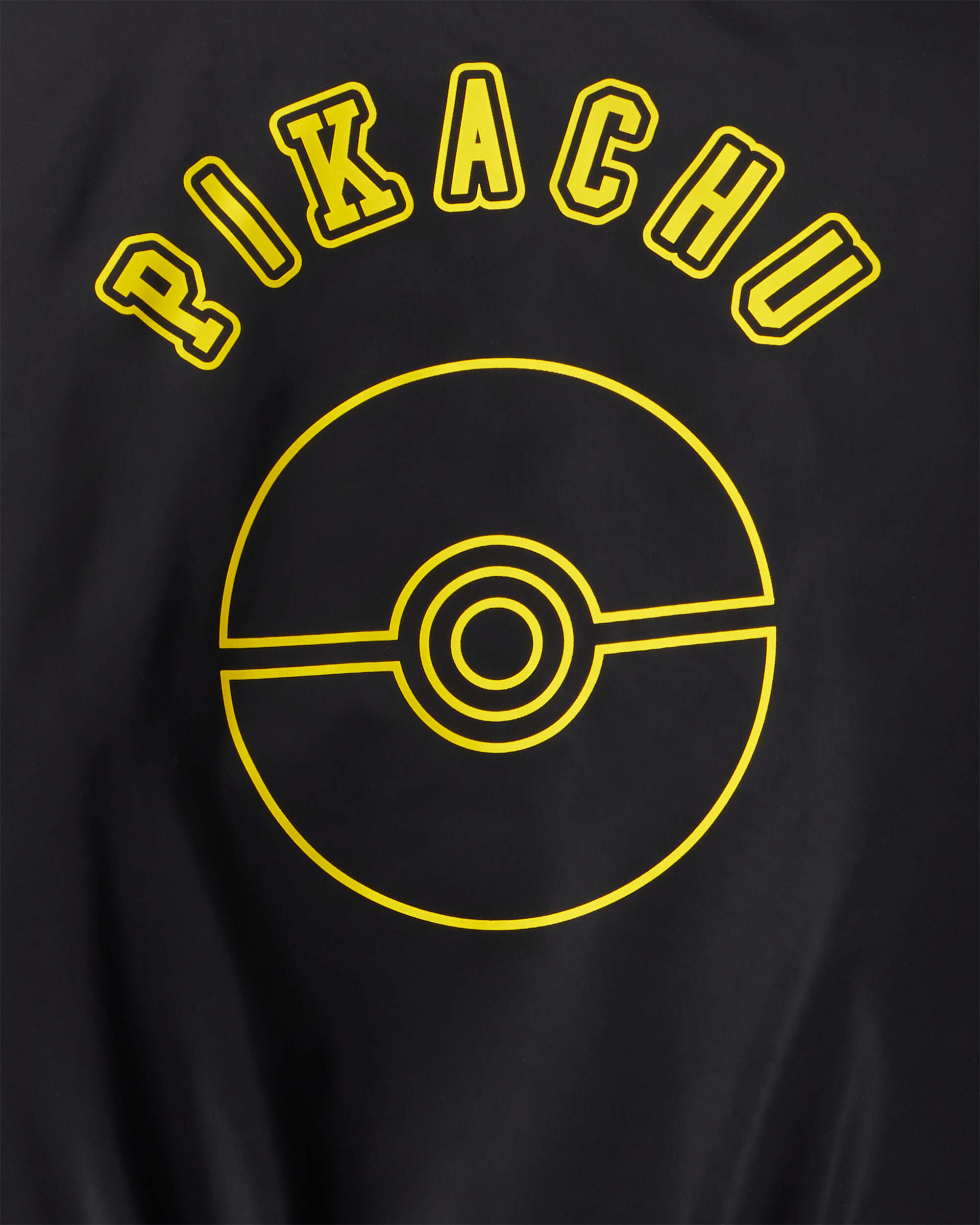 Boys Pokémon Pikachu Long-Sleeve Bomber Fashion Jacket - Black/Yellow