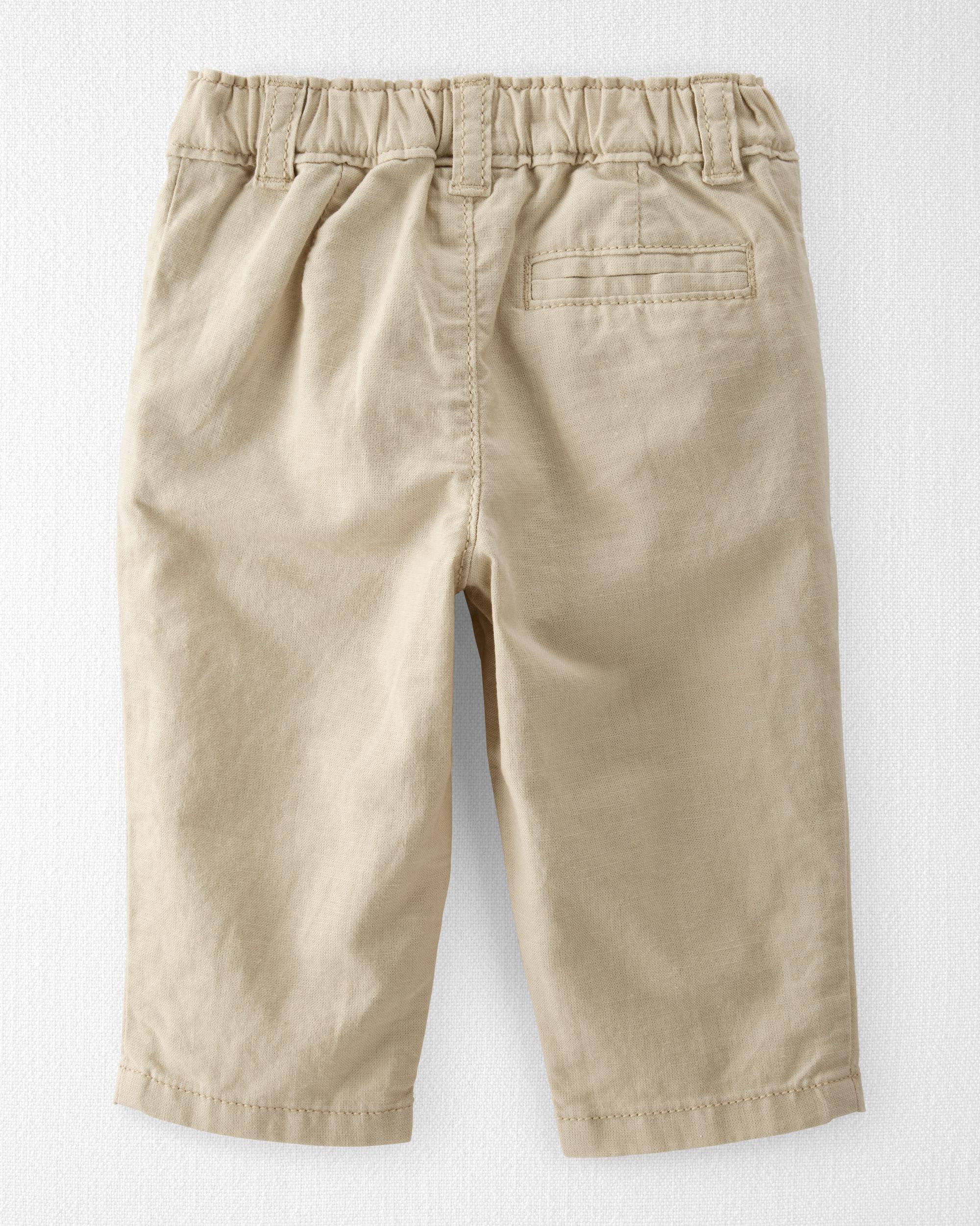 Baby Boy Linen Pants Made with Organic Cotton