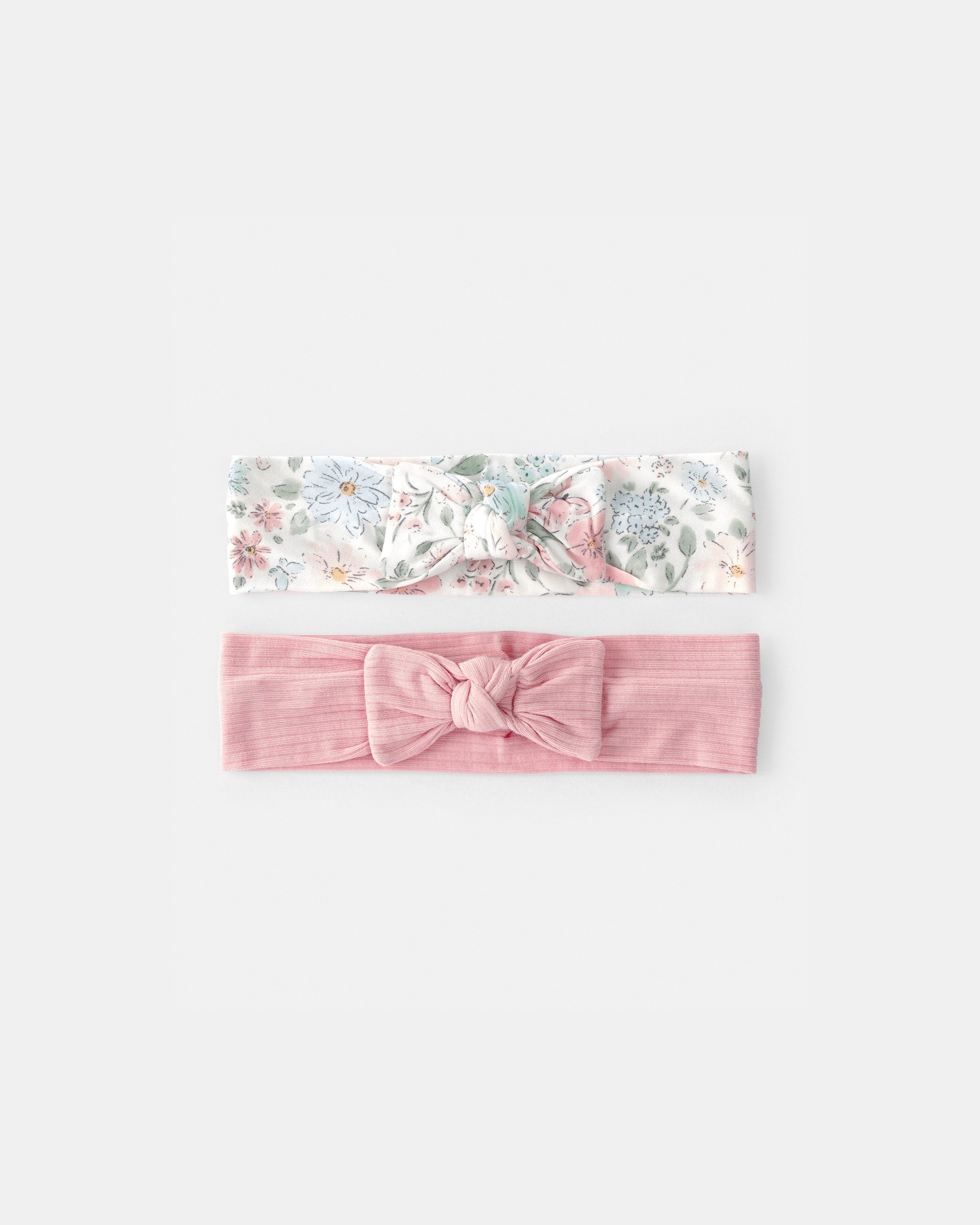 Baby Girl Butterfly Garden Headbands - Pink/Ivory