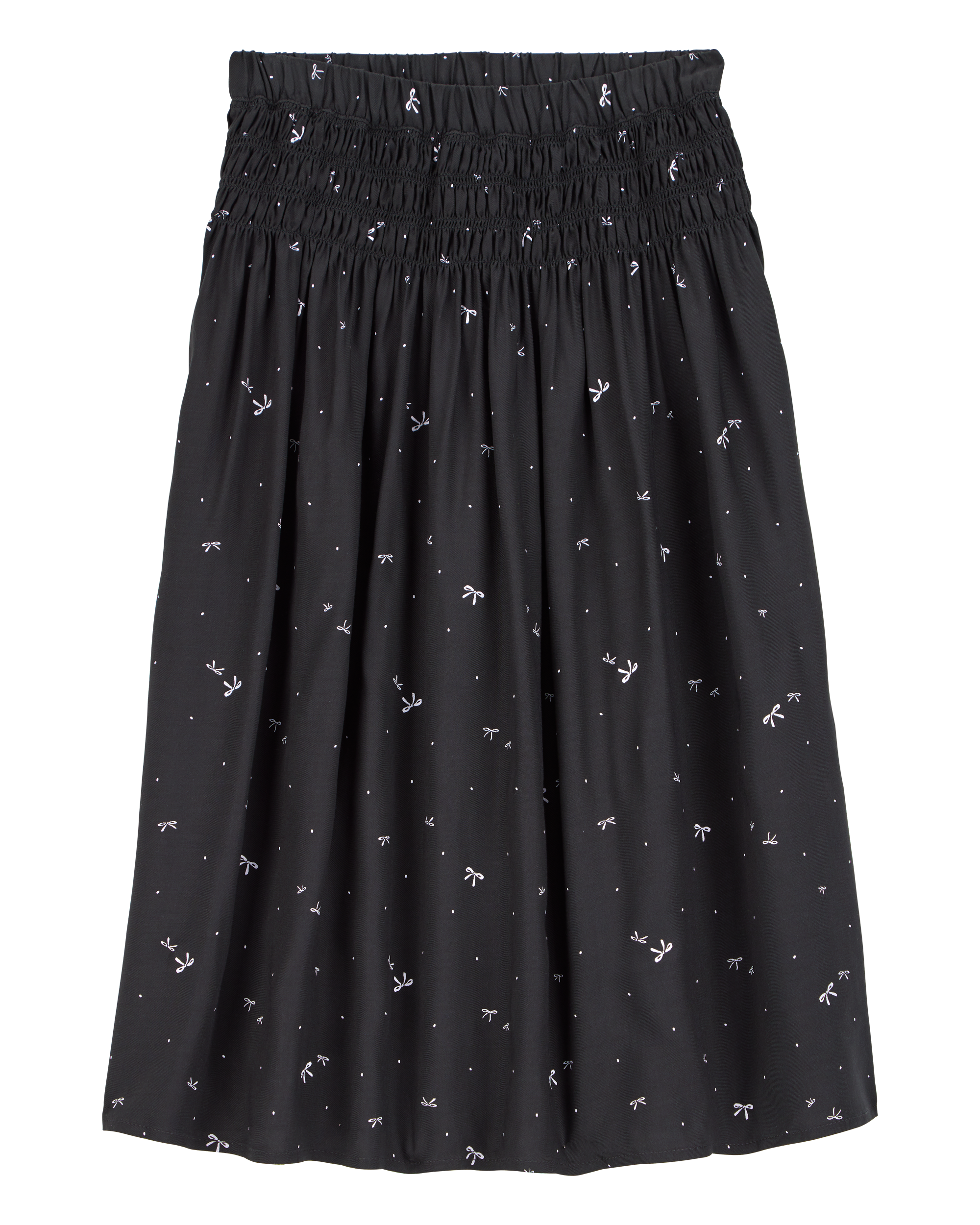 Kid Bow Print Maxi Skirt
