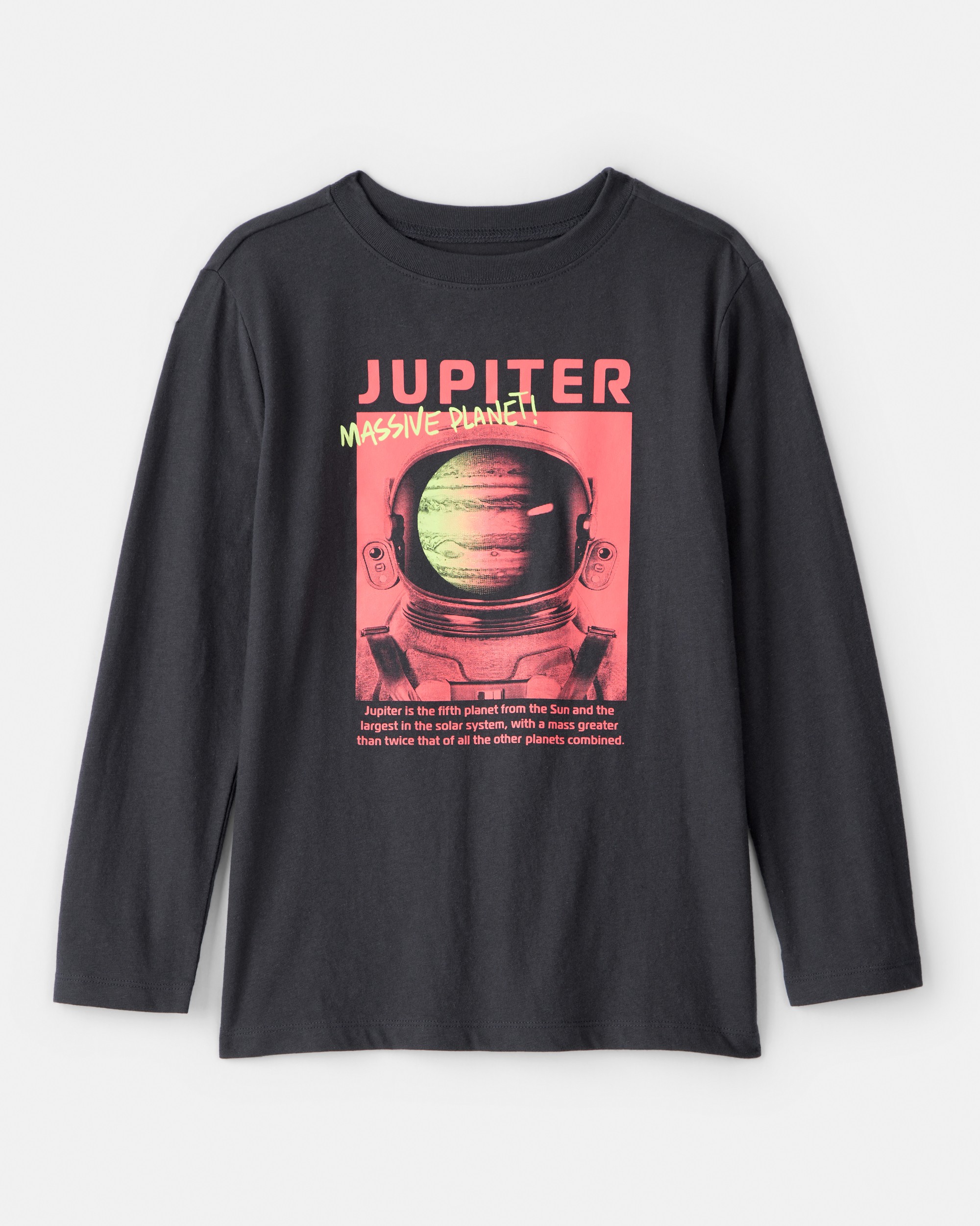 Boys Planet Long-Sleeve Graphic Tee - Black