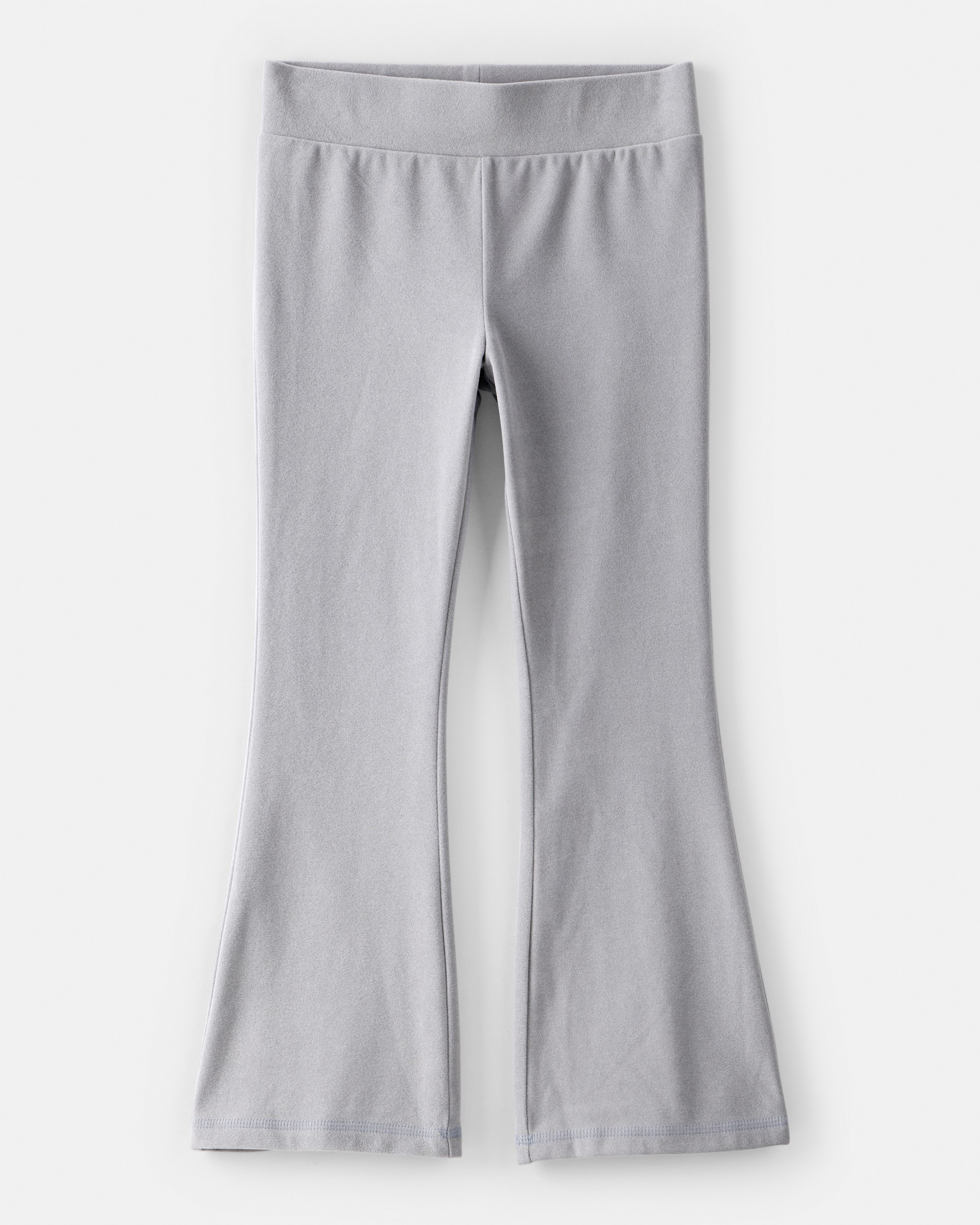 Girls Microfleece Flare Pants - Grey
