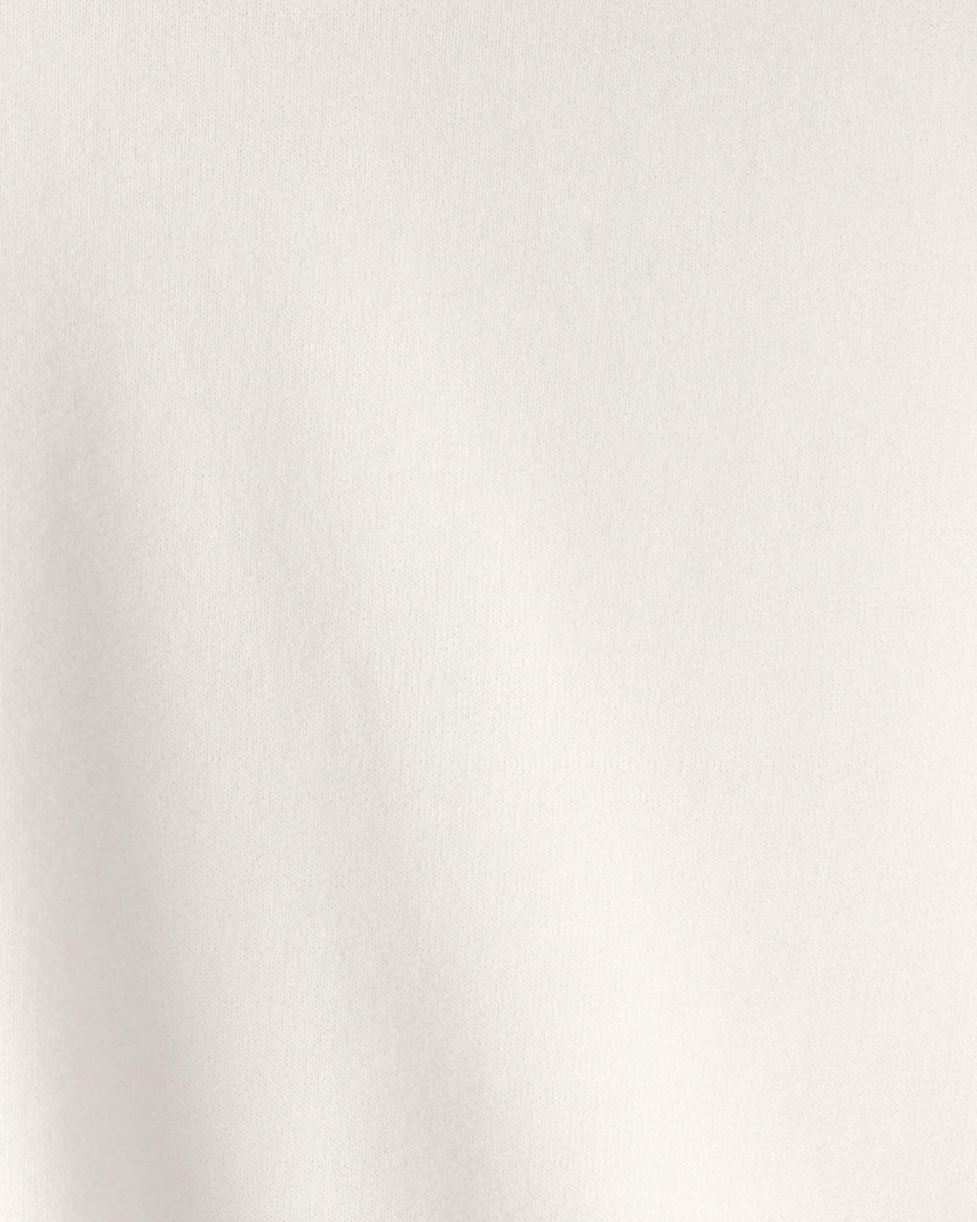 Girls French Terry Hoodie - Ivory