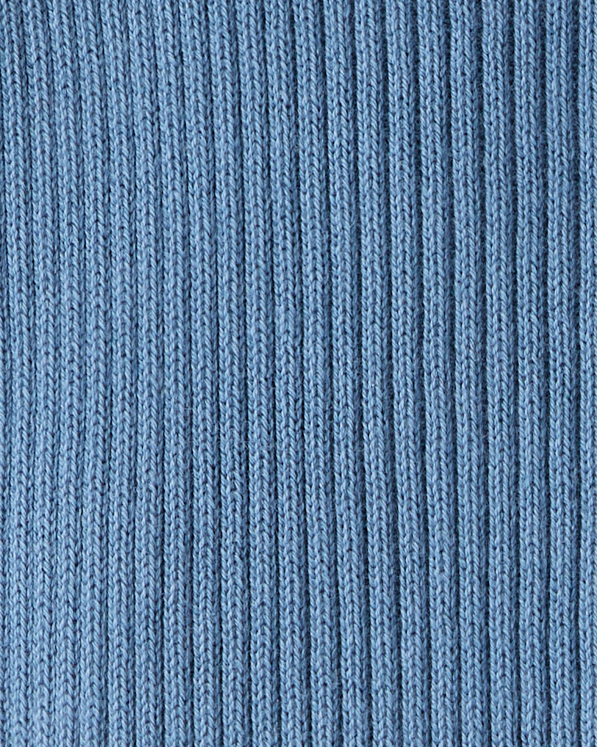 Baby Organic Cotton Ribbed Sweater Knit Jumpsuit