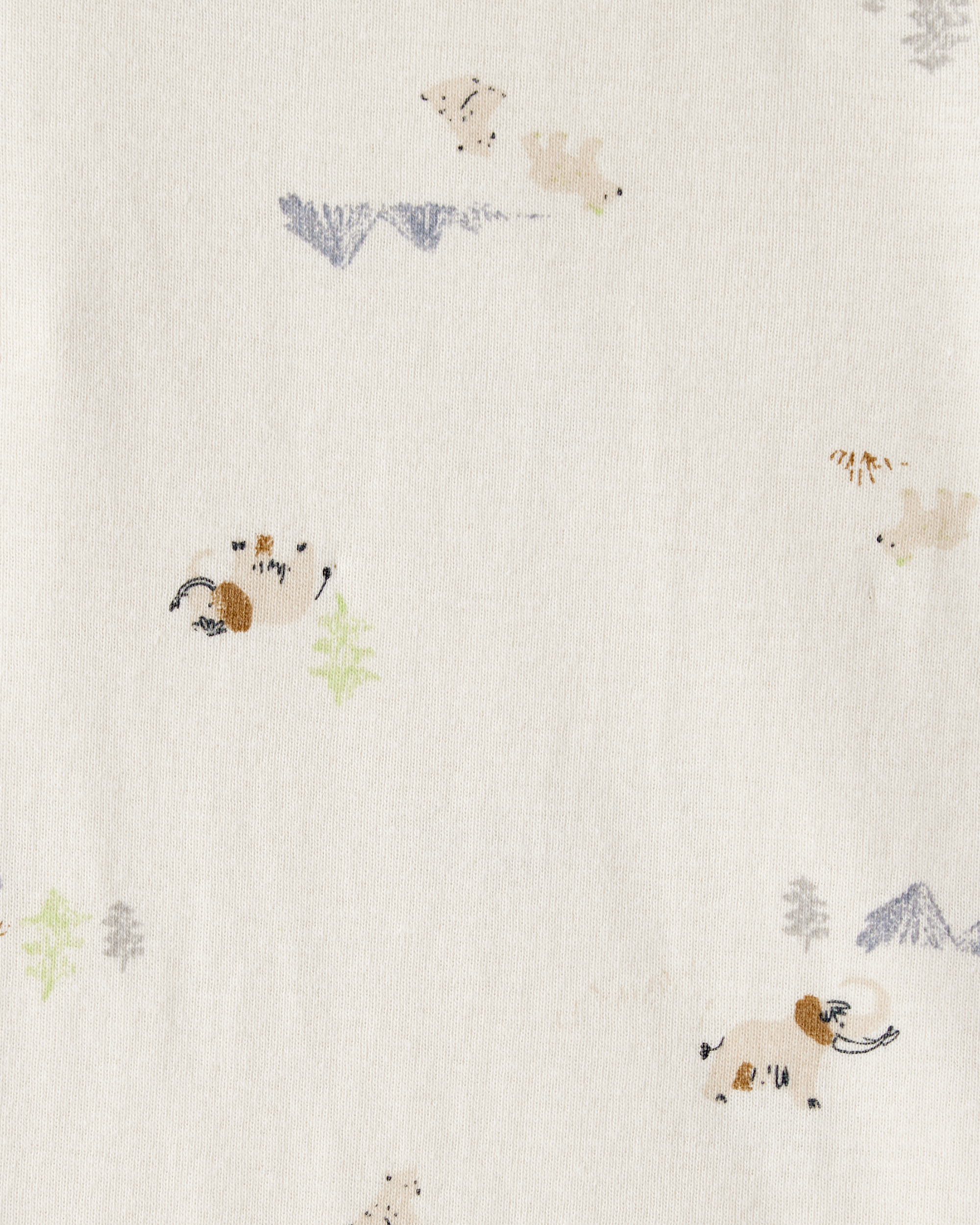 Baby Boy 5-Pack Dog Print Multipack Bodysuits - Blue/White/Navy/Brown