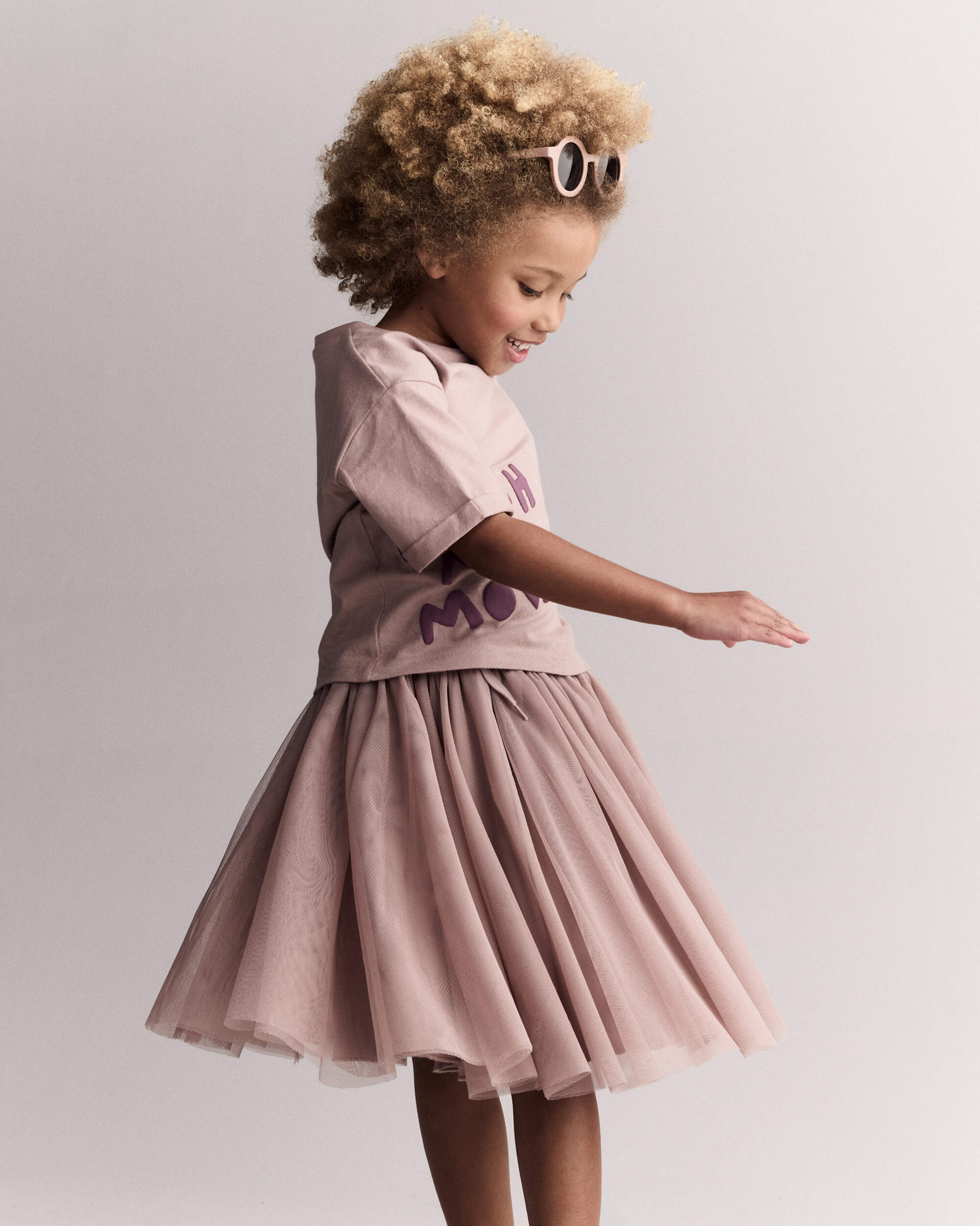 Toddler Girl Avenue Twirl™ Midi with Tulle - Mauve