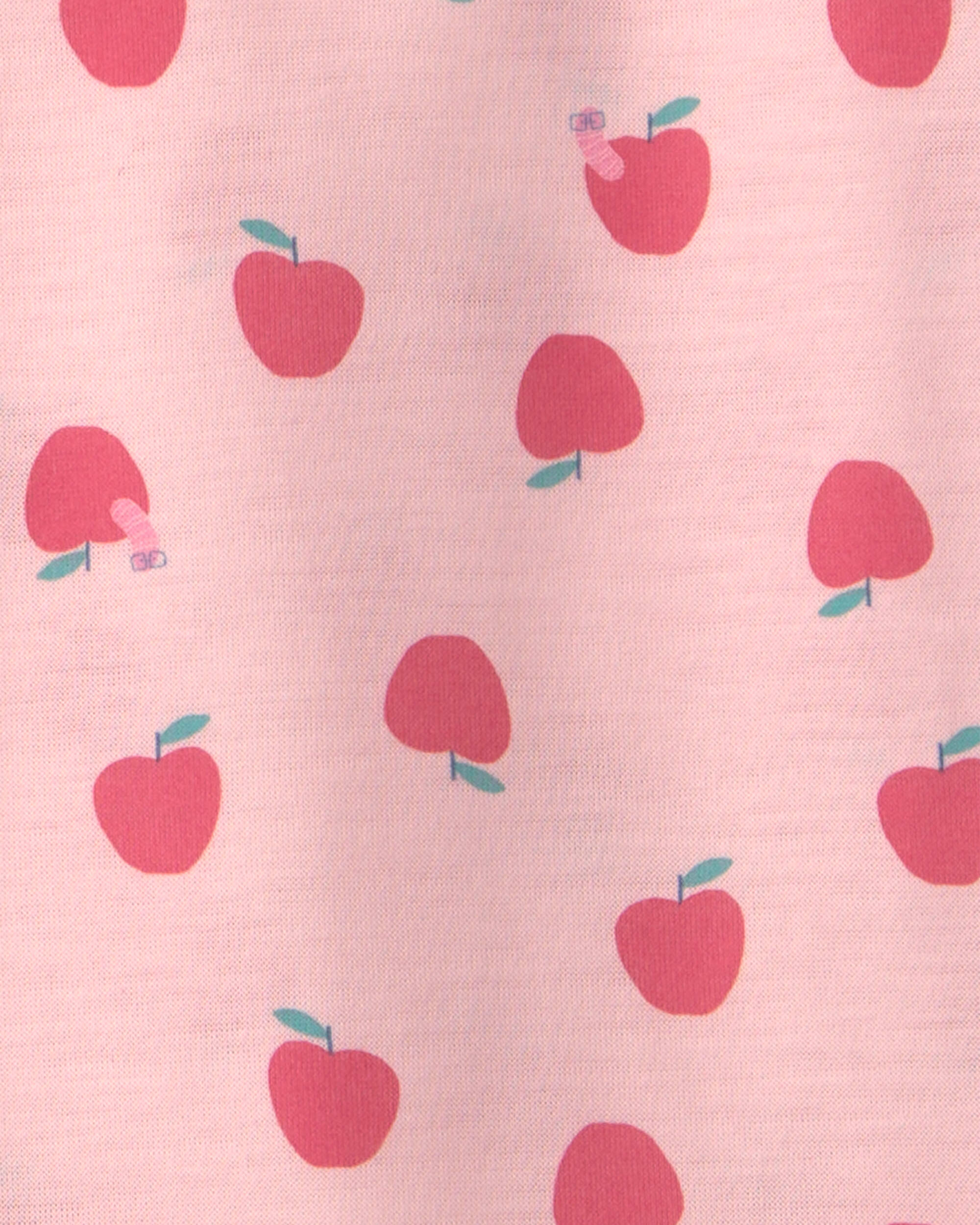 Girls 2-Pack Apple Night Gown - Pink