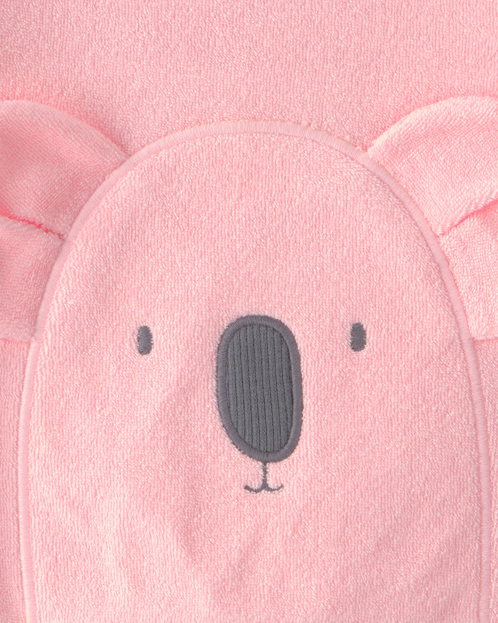 Baby Girl Koala Terry Pullover Sweatshirt - Pink