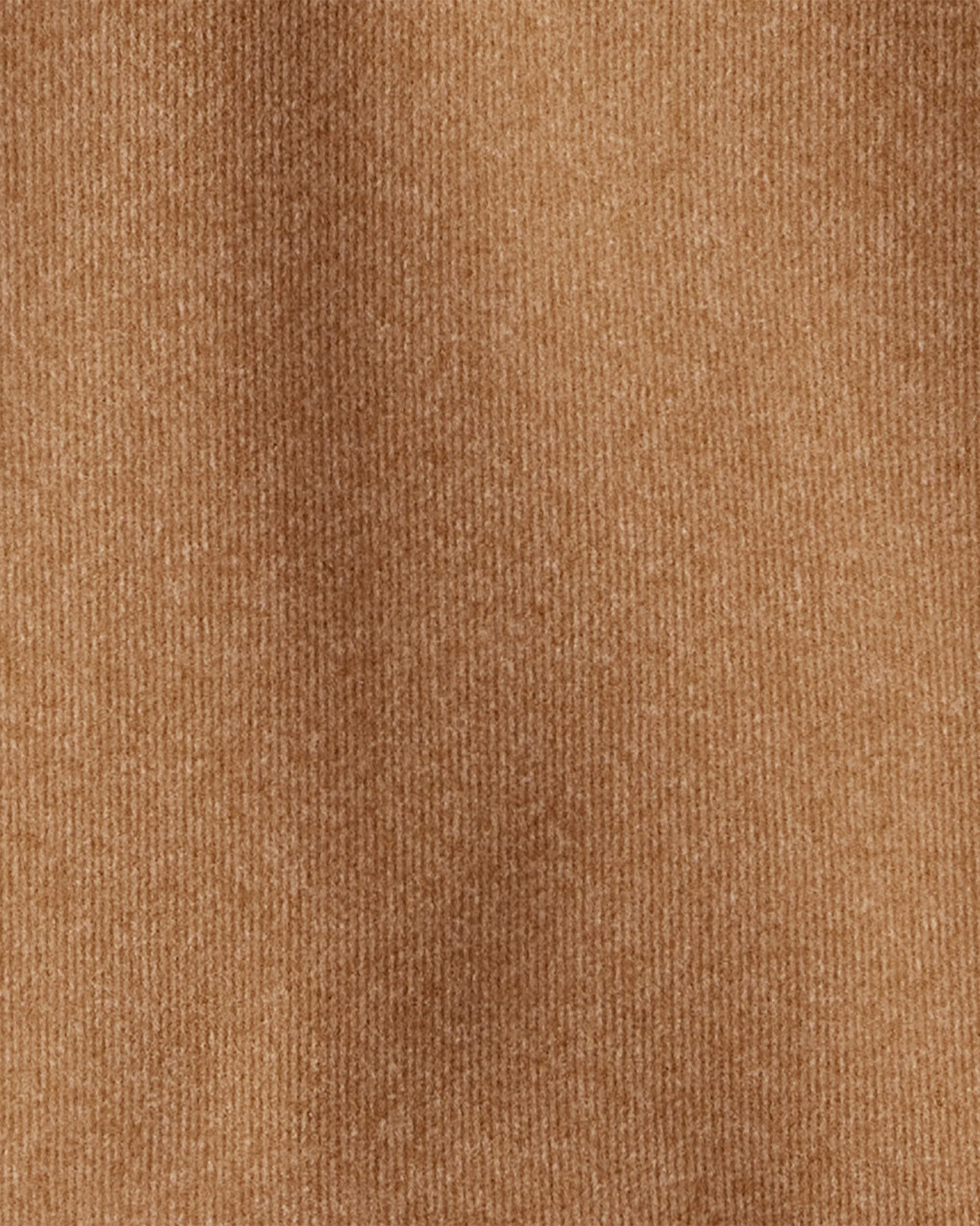 Toddler Boy Long-Sleeve Quarter-Zip Pullover Sweatshirt - Brown