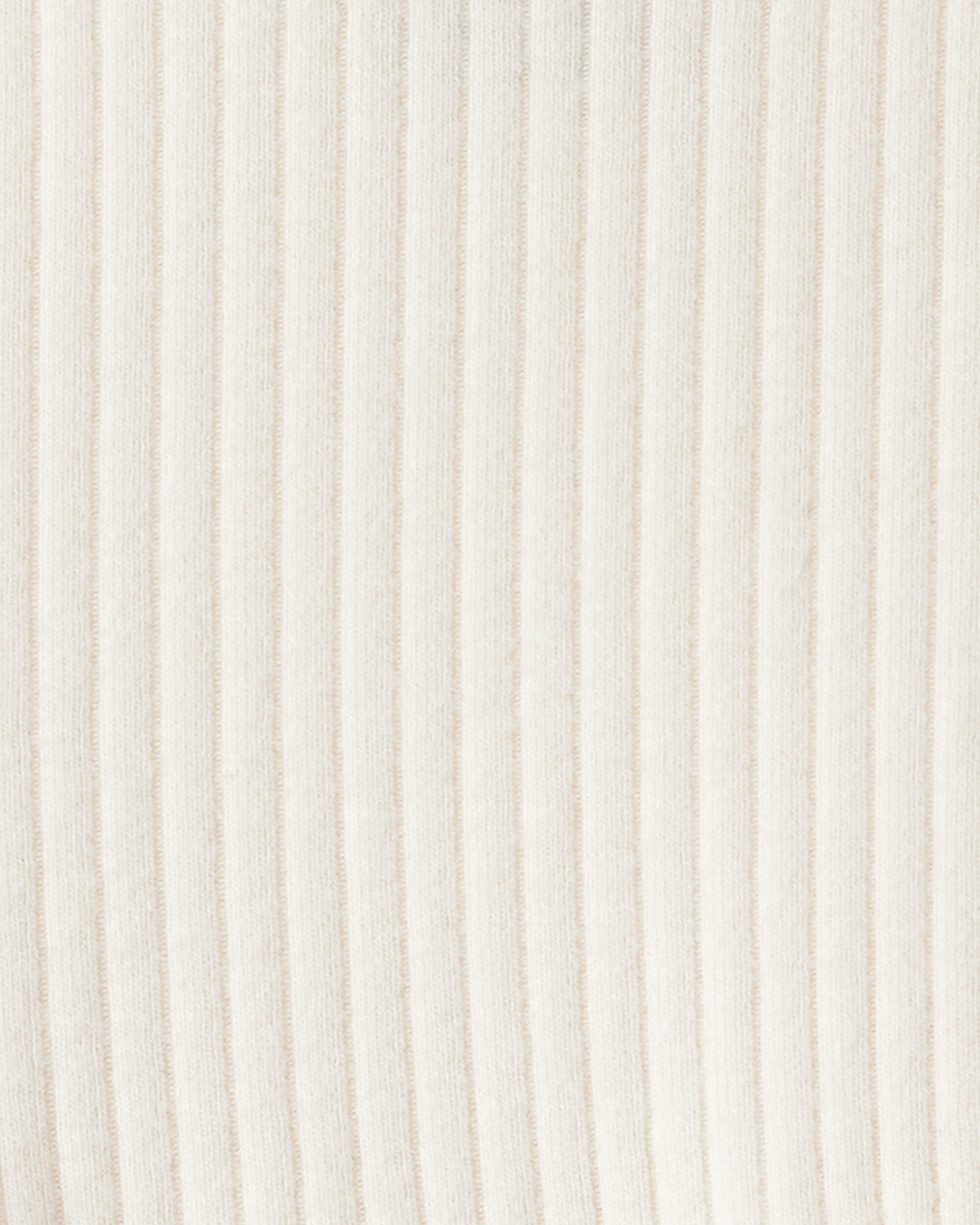 Baby Girl Long-Sleeve Peplum Top - White