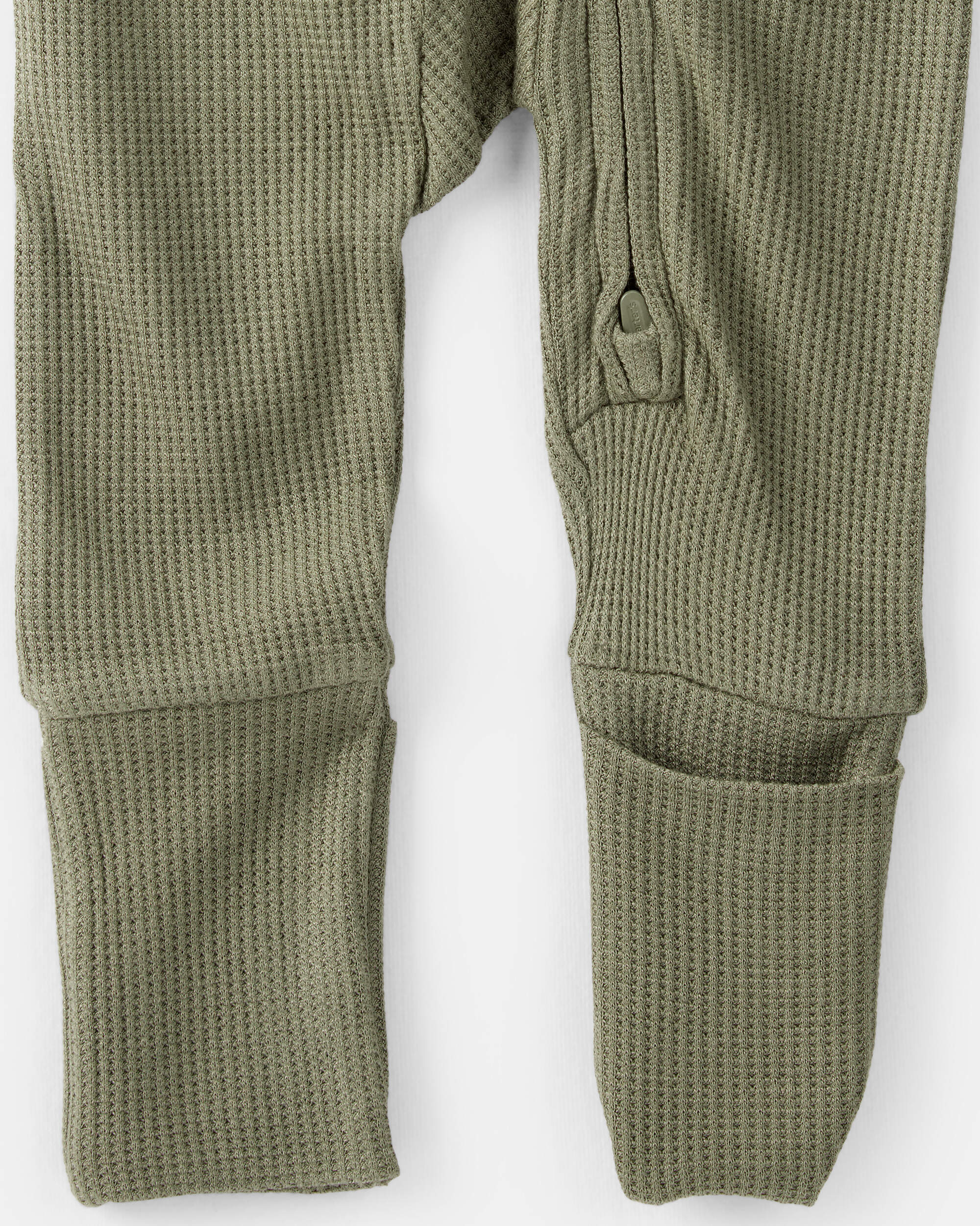 Baby Boy Solid 2-Way Zip PurelySoft Sleeper - Green